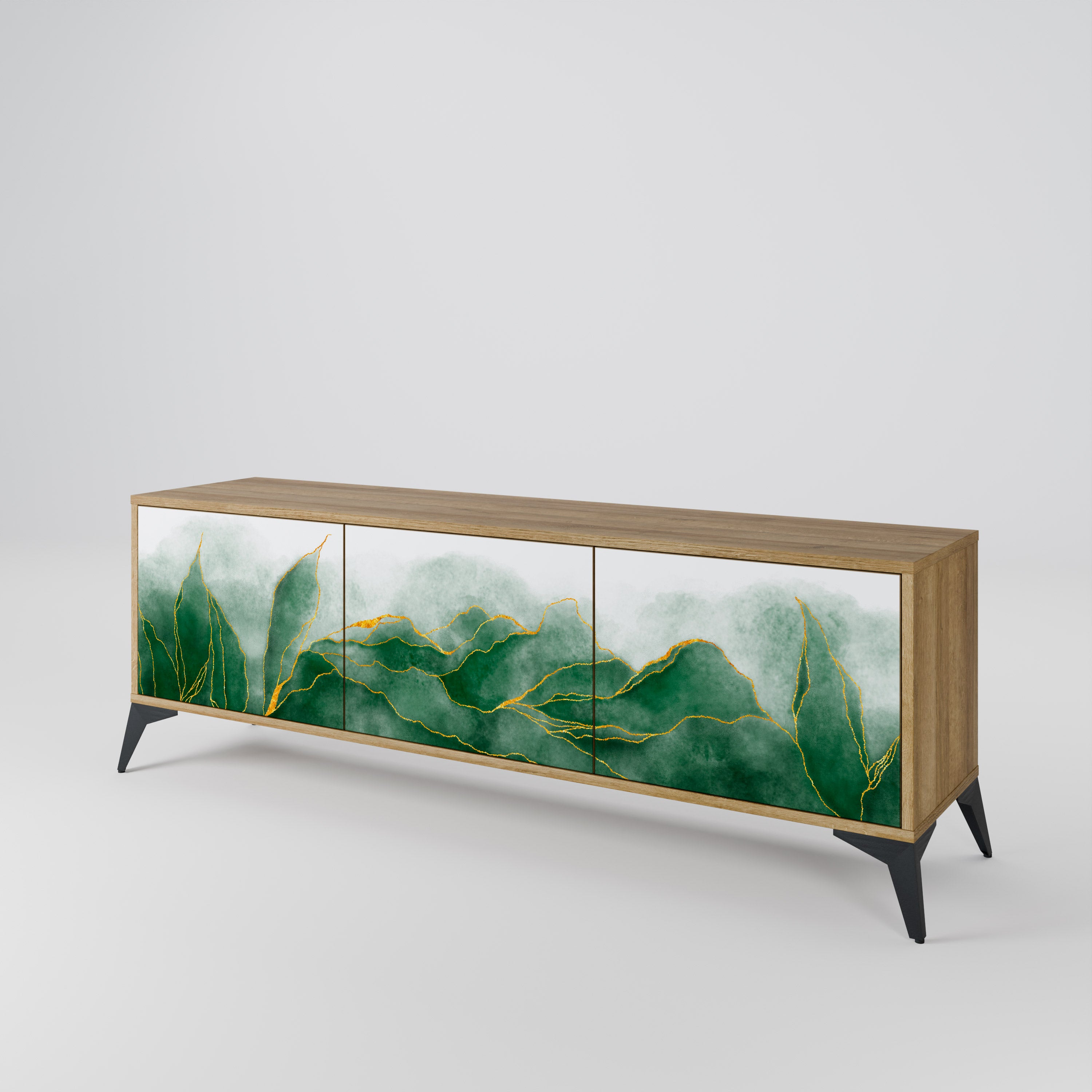 EXPENSIVE NATURE Mueble de TV de 3 Puertas