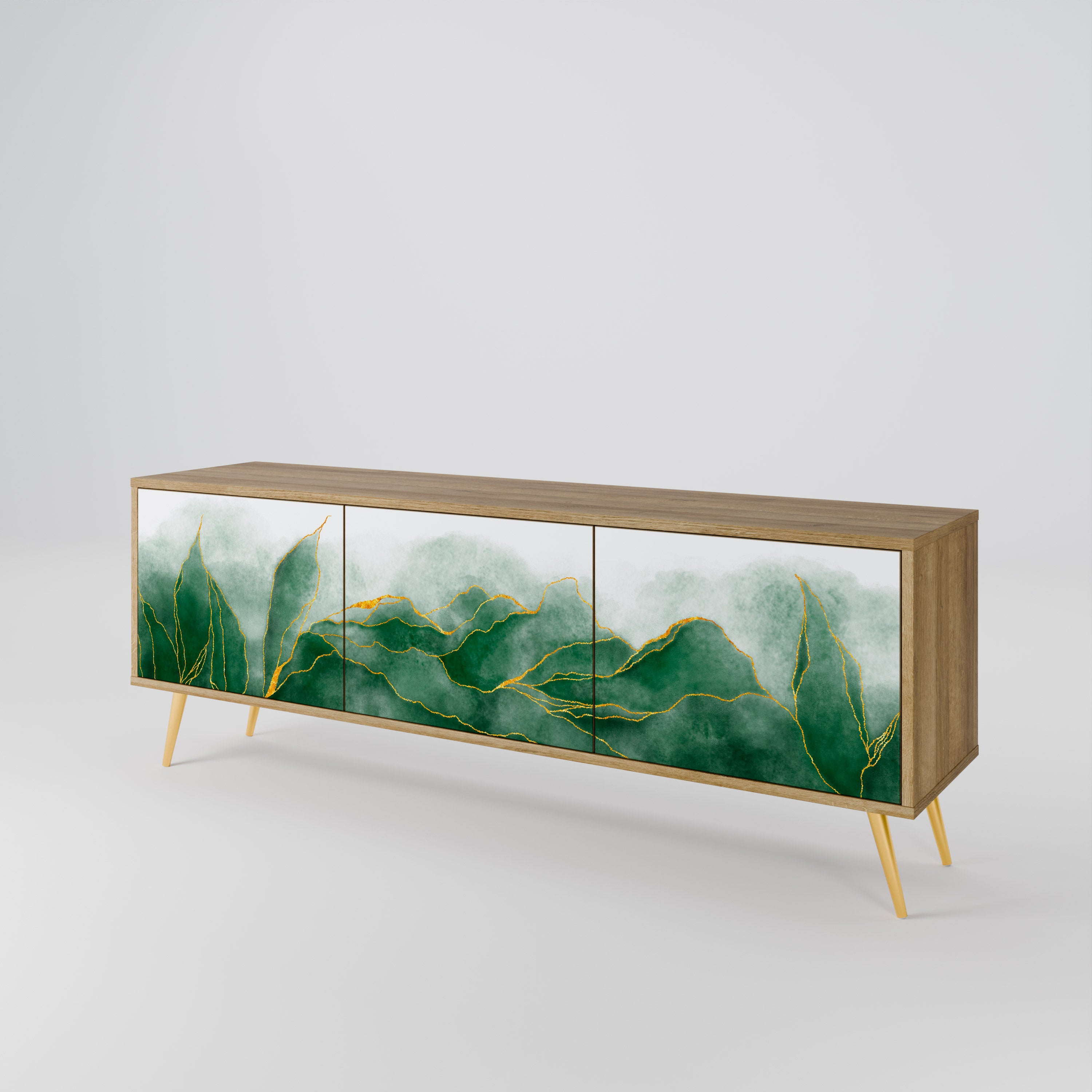 EXPENSIVE NATURE Mueble de TV de 3 Puertas