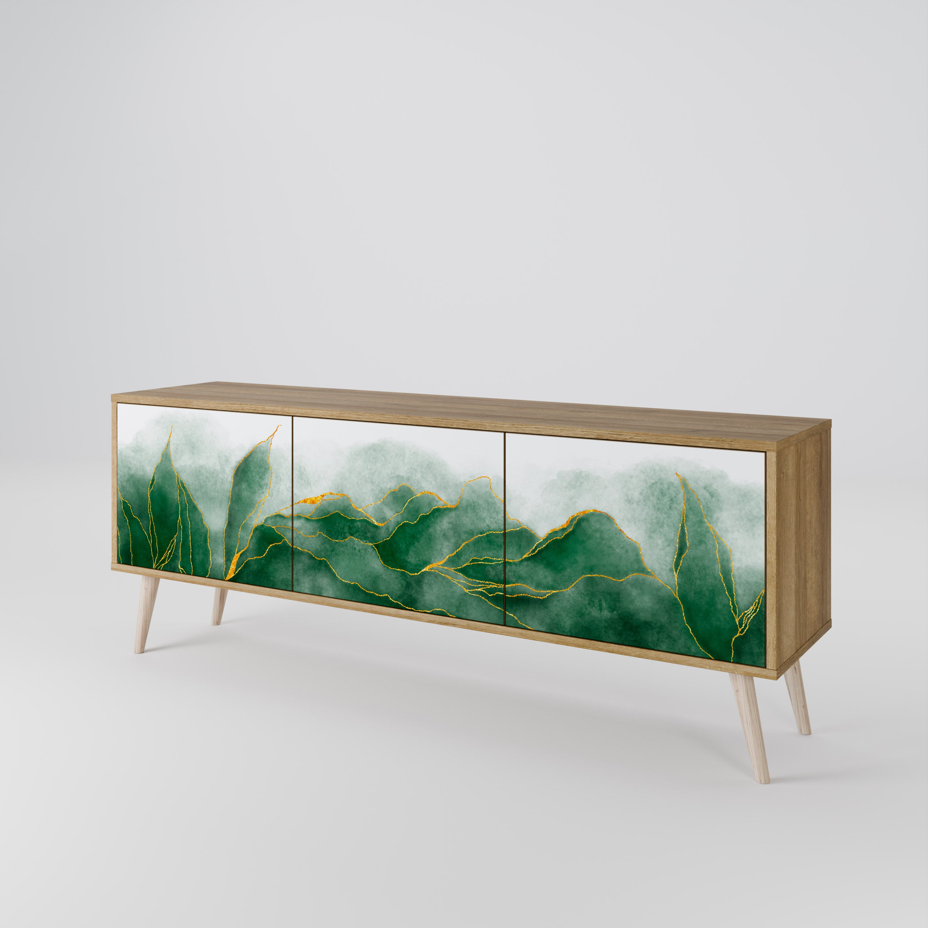 EXPENSIVE NATURE Mueble de TV de 3 Puertas