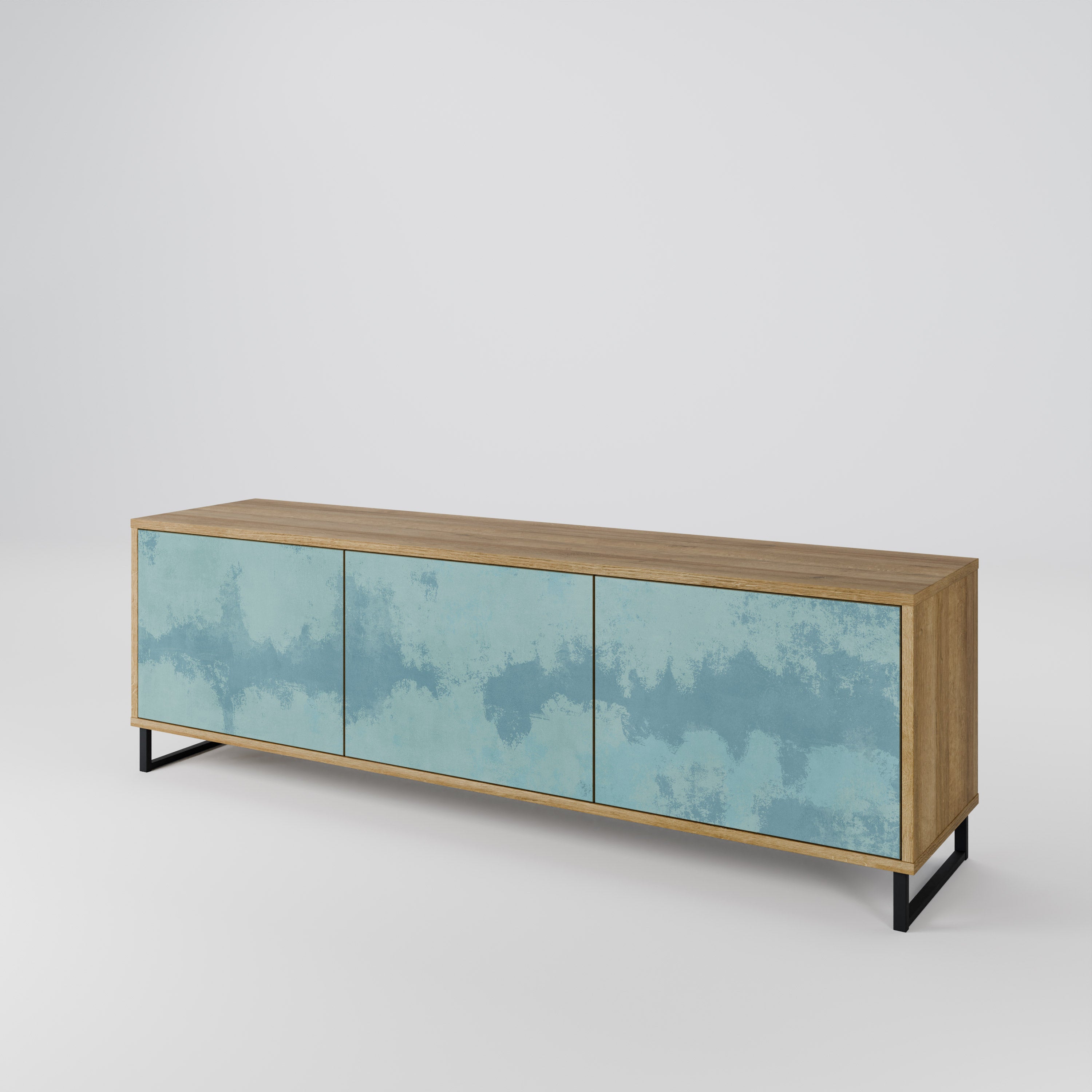 SKY WASH Mueble de TV de 3 Puertas
