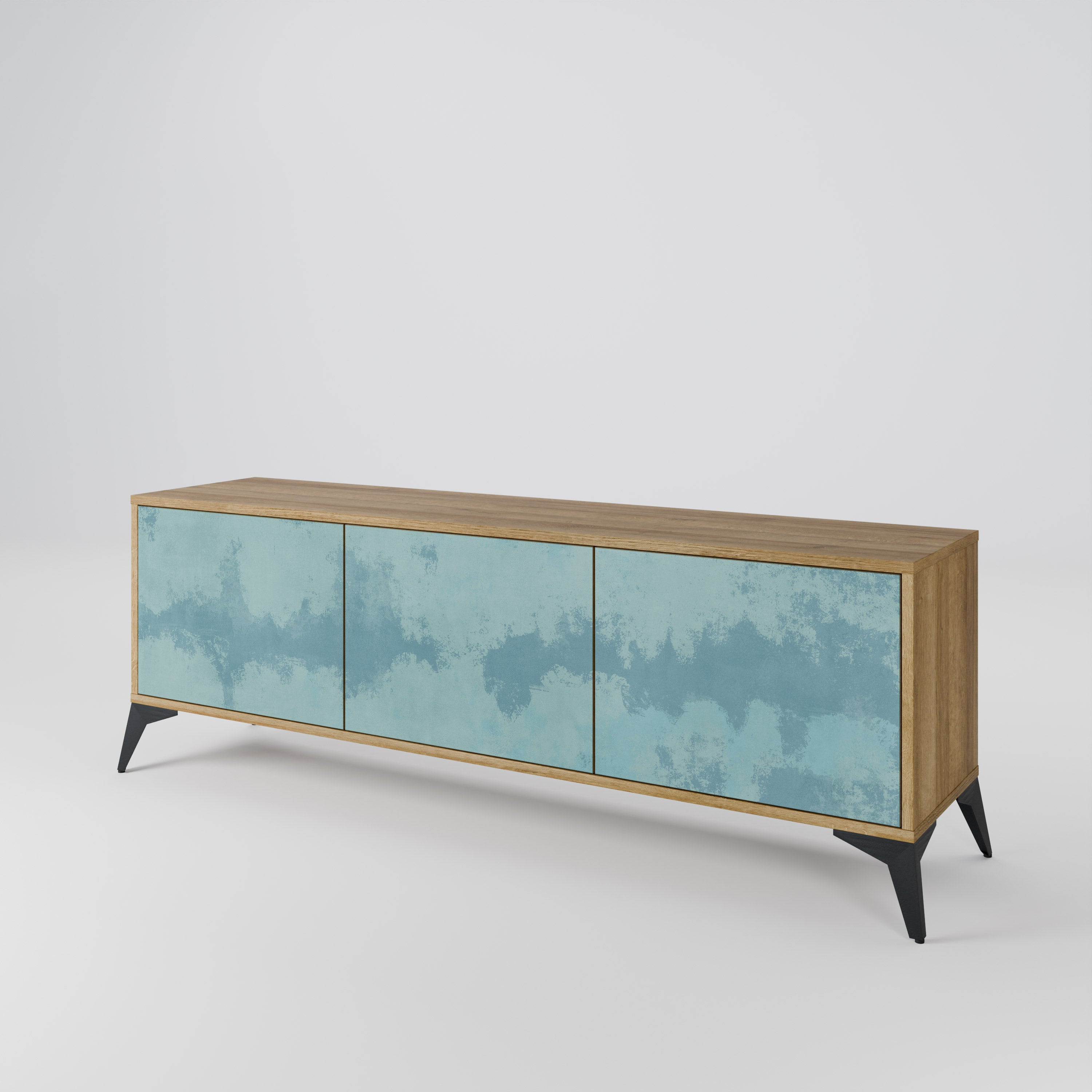 SKY WASH Mueble de TV de 3 Puertas