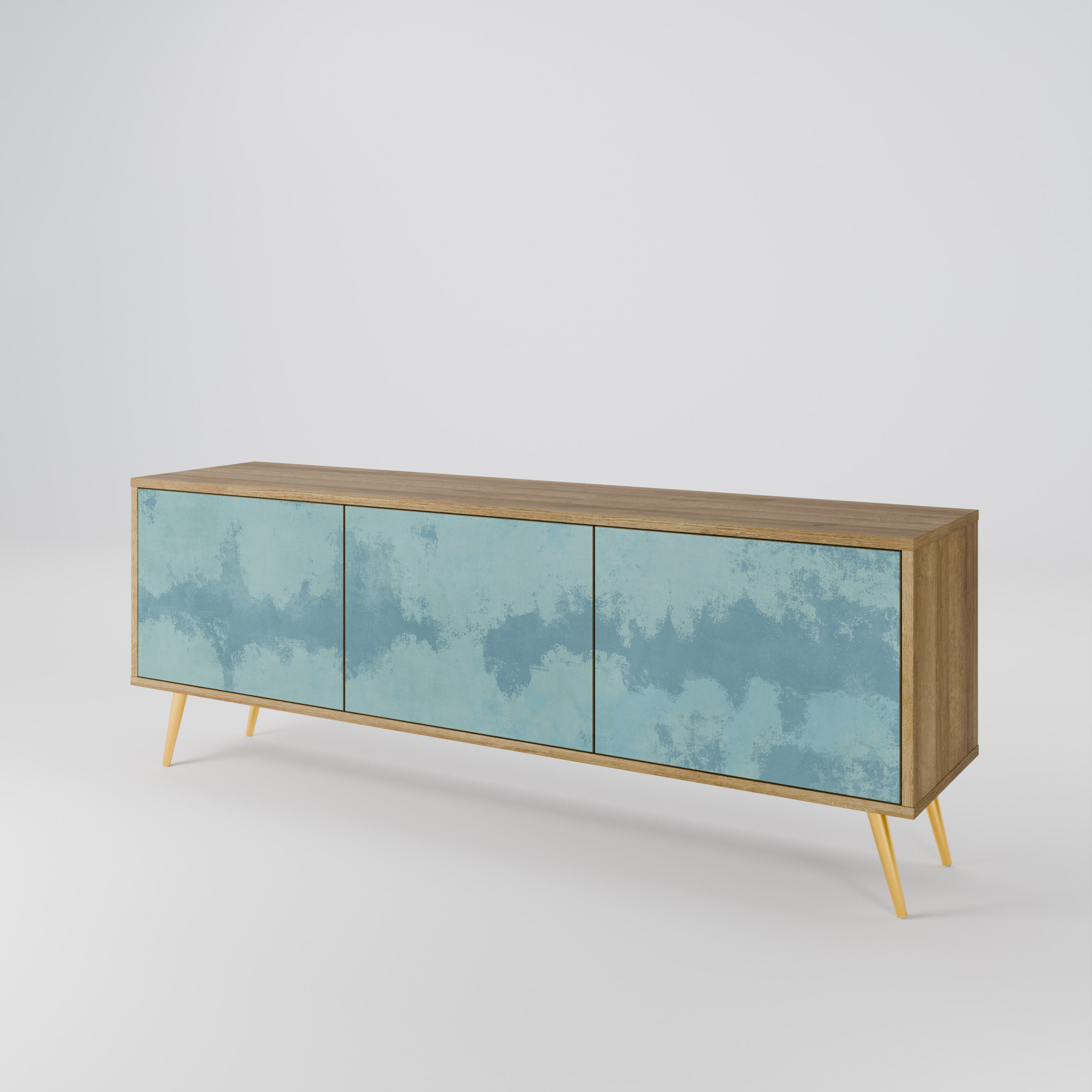SKY WASH Mueble de TV de 3 Puertas