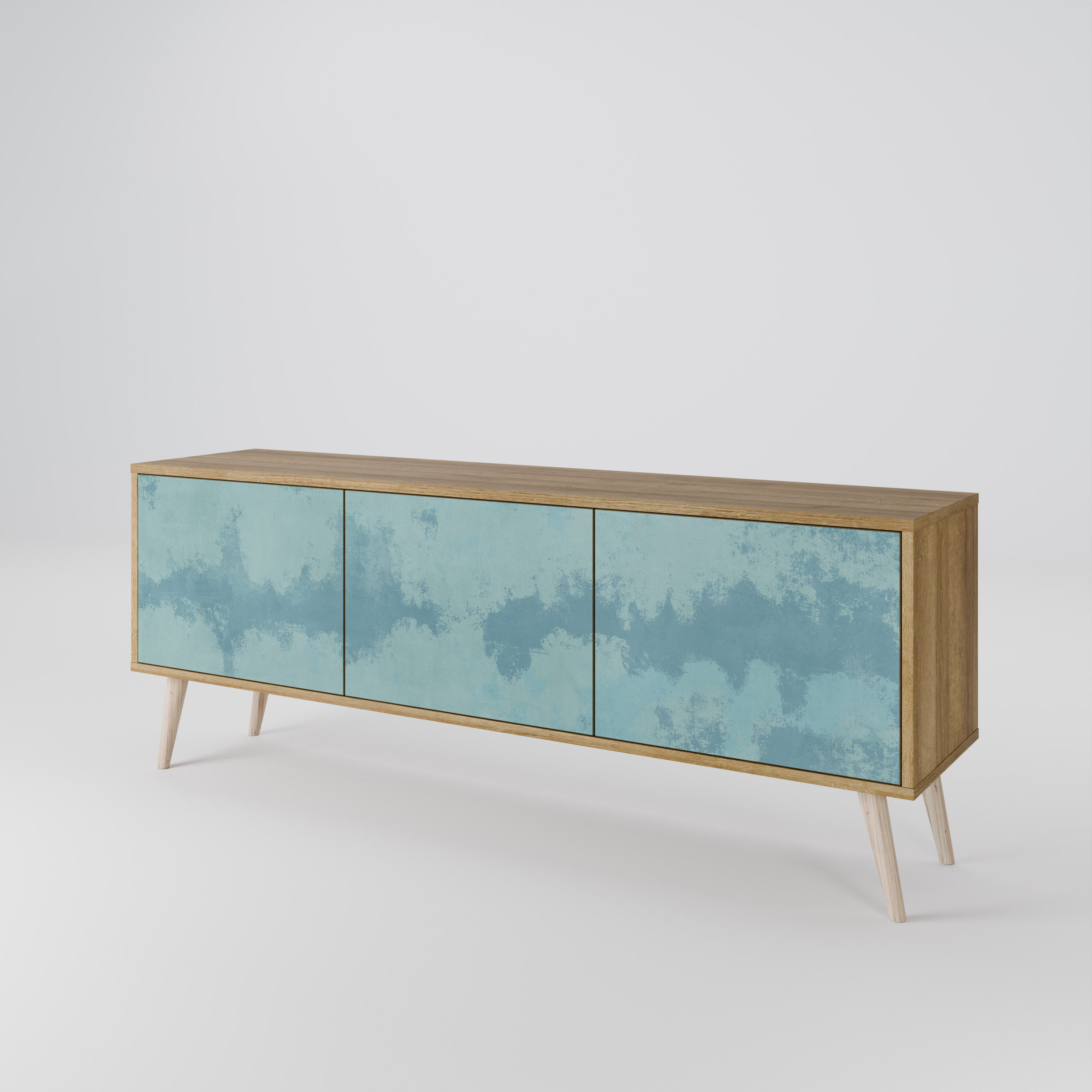 SKY WASH Mueble de TV de 3 Puertas