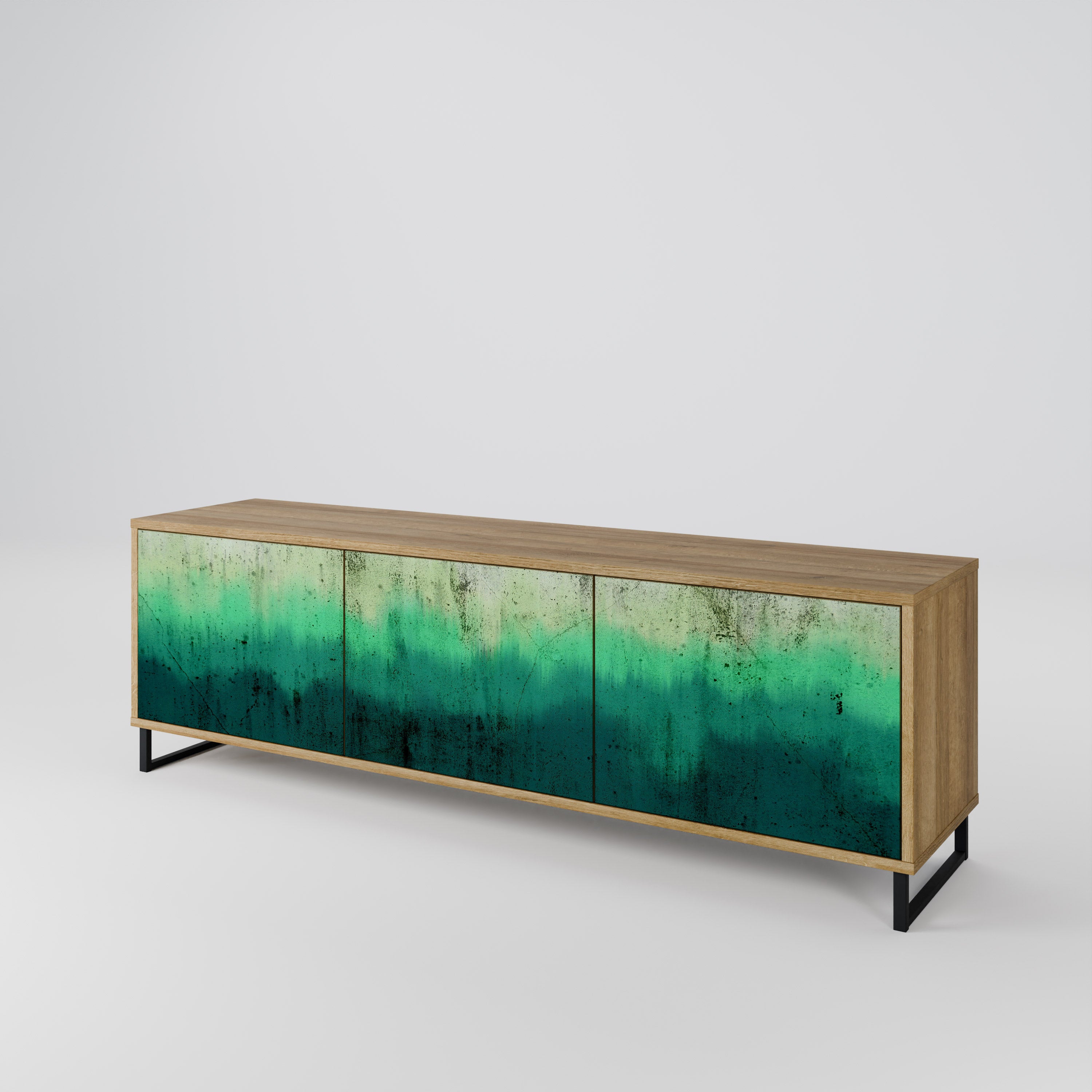 NORTHERN LIGHTS Mueble de TV de 3 Puertas