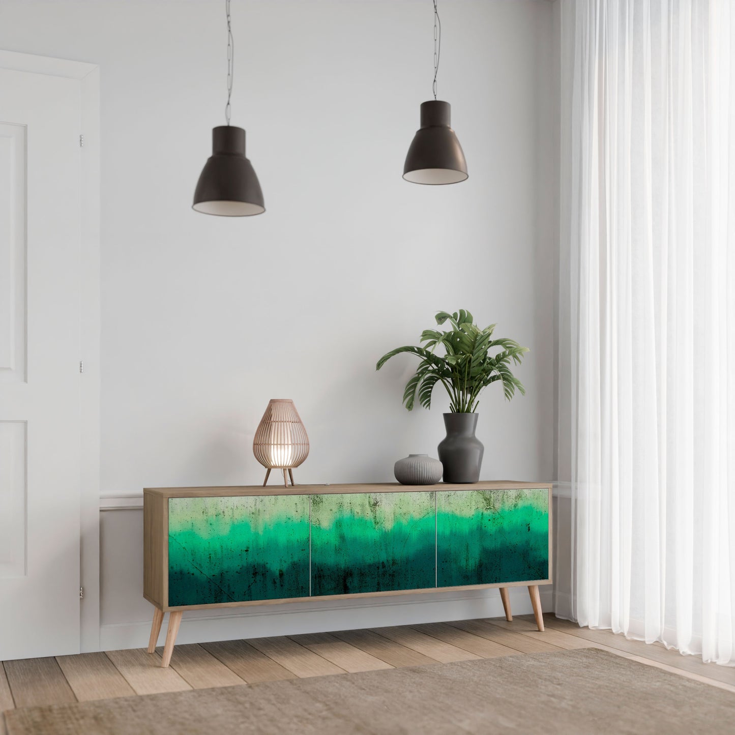 Mobile TV NORTHERN LIGHTS a 3 ante in effetto rovere