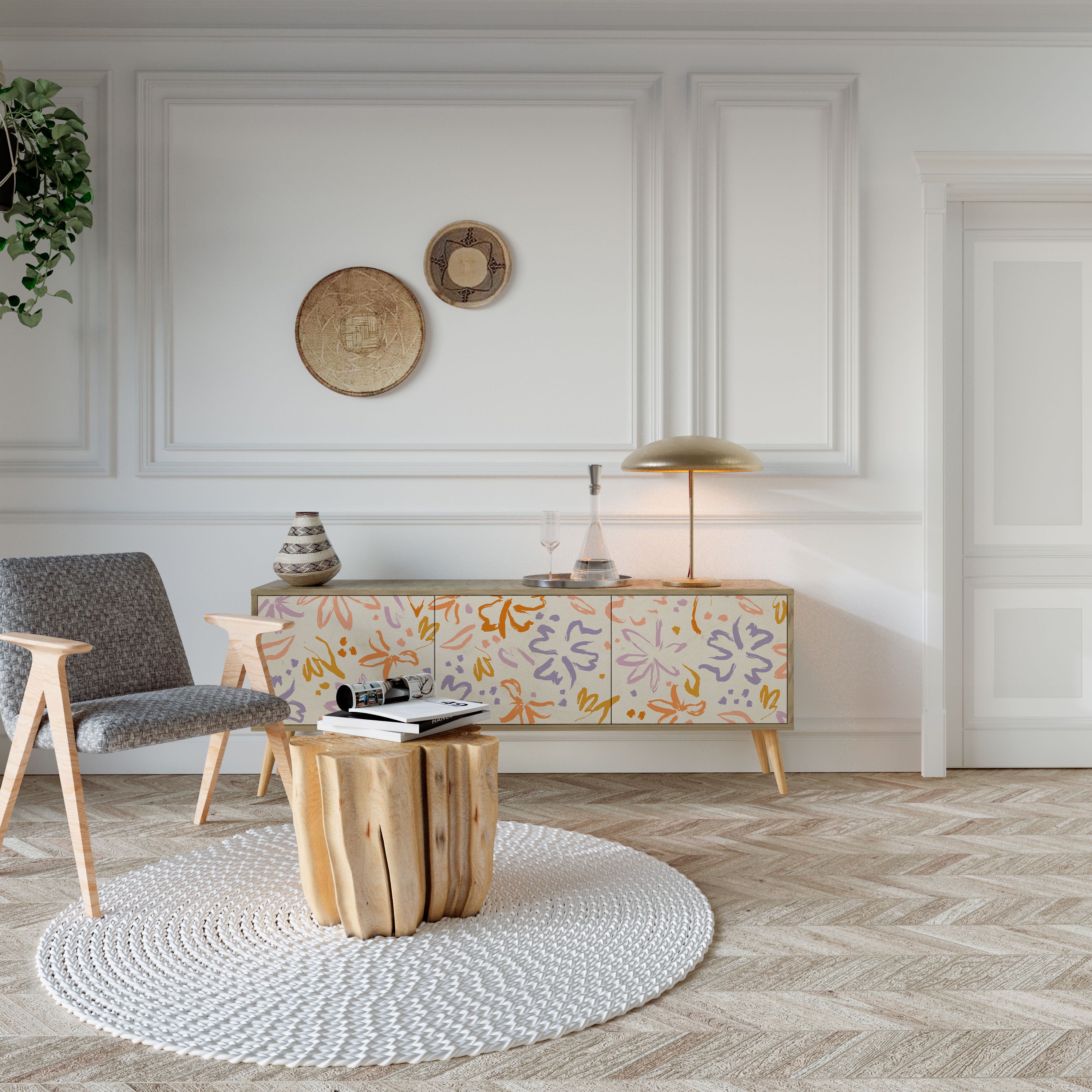 SPRING WHIMSY Móvel de TV de 3 Portas