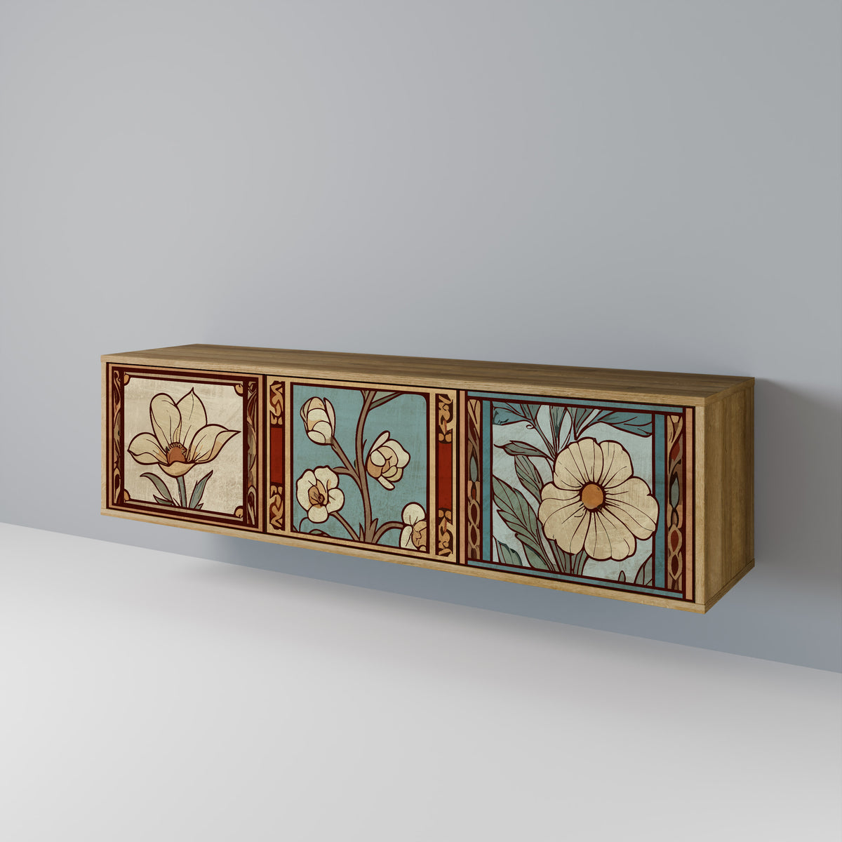 TIMELESS FLORA 3-türiges TV-Lowboard