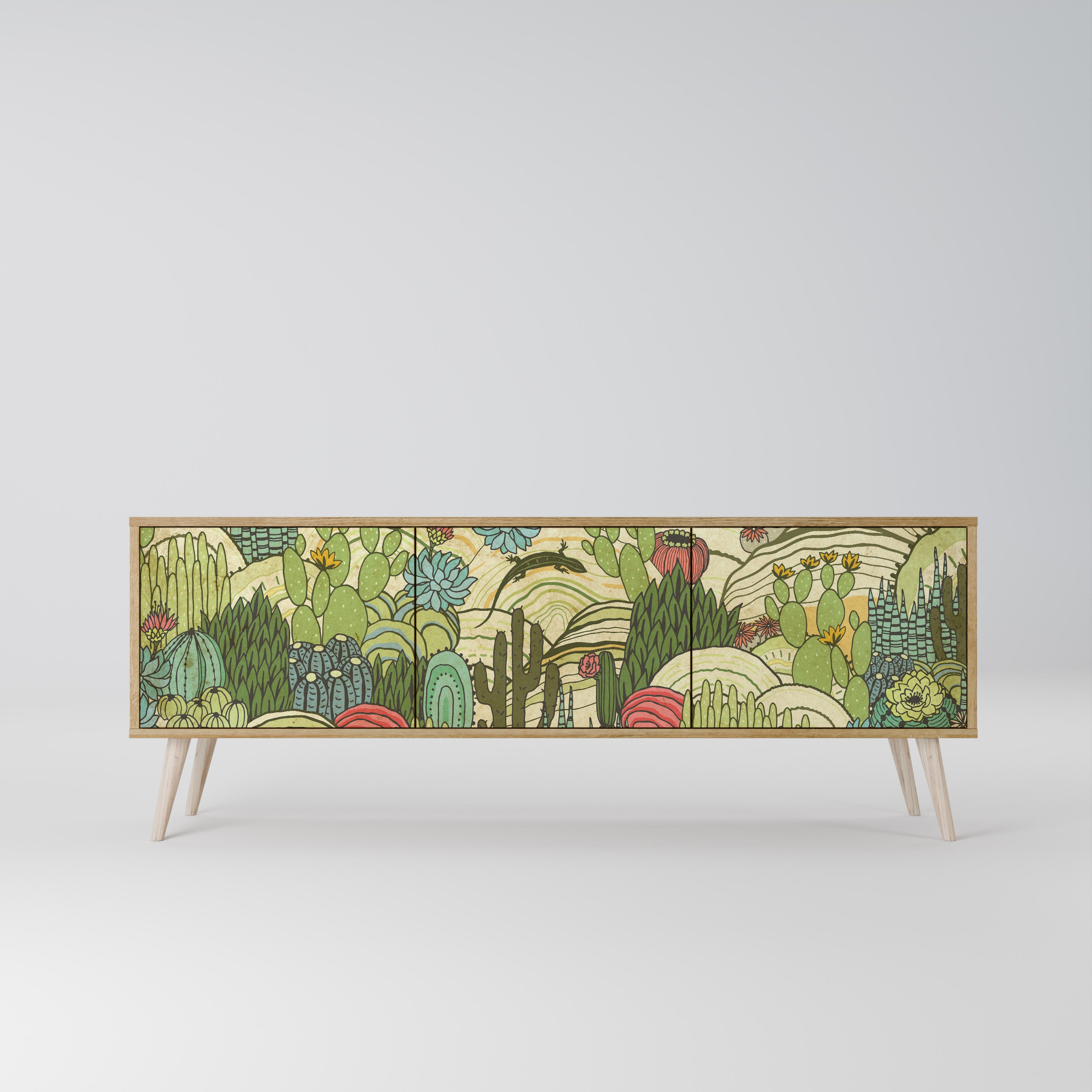 SUCCULENTS KALEIDOSCOPE 3-türiges TV-Lowboard