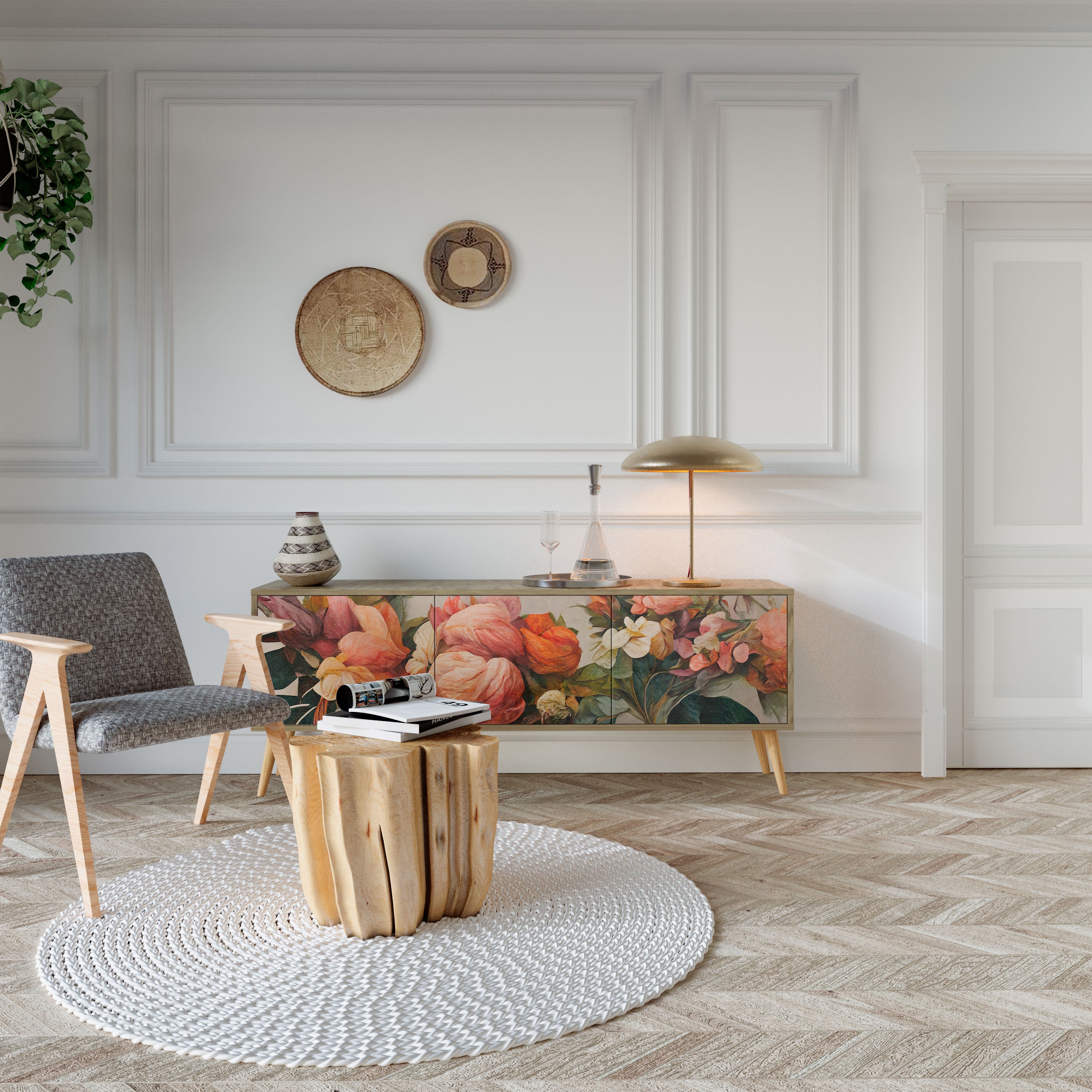 STYLISH BEAUTY 3-türiges TV-Lowboard