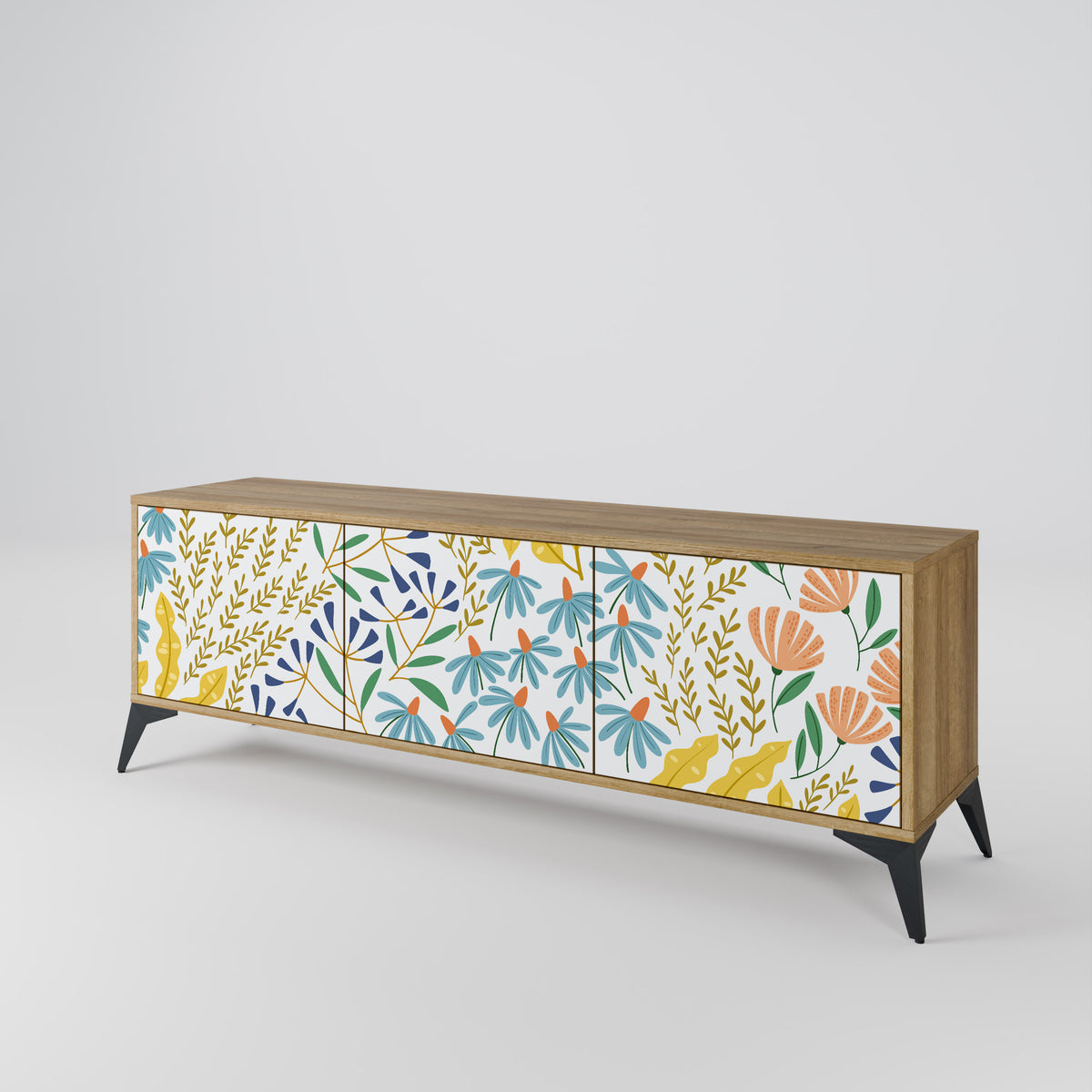 HELLO SPRING 3-Door TV Cabinet