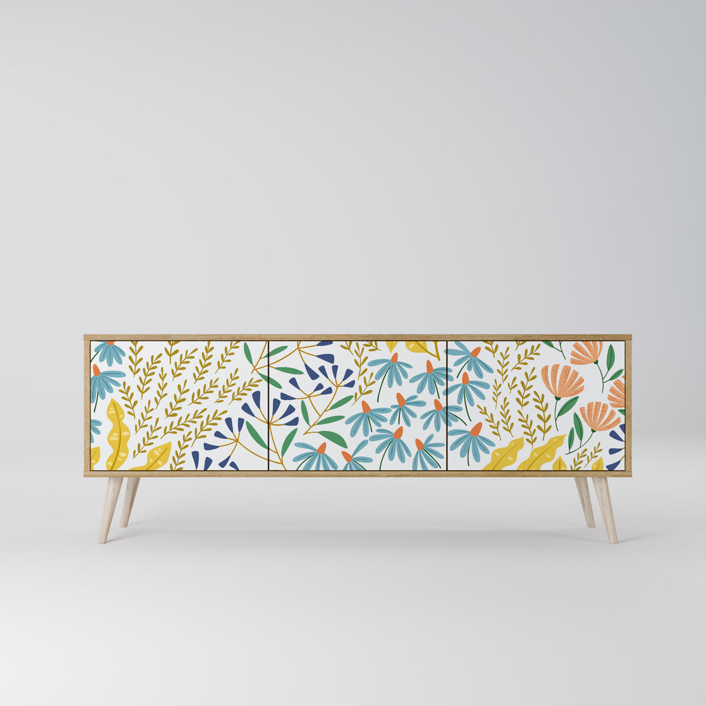 HELLO SPRING Mueble de TV de 3 Puertas