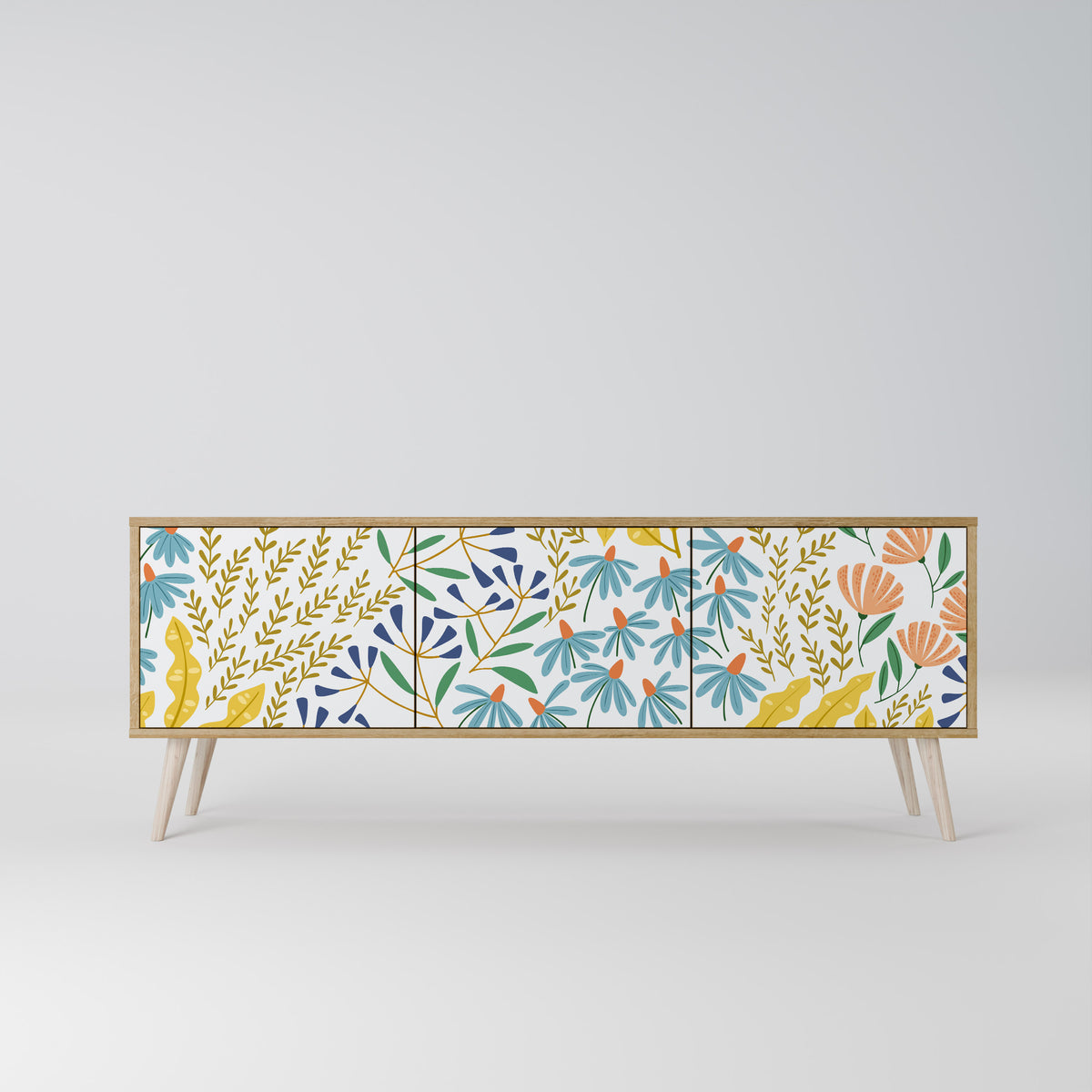 HELLO SPRING 3-Door TV Cabinet