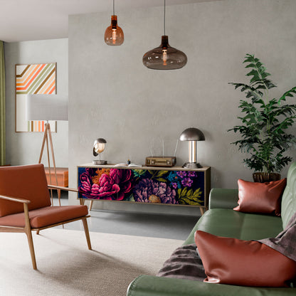 Mobile TV BLOOMING ELEGANCE a 3 ante in effetto rovere