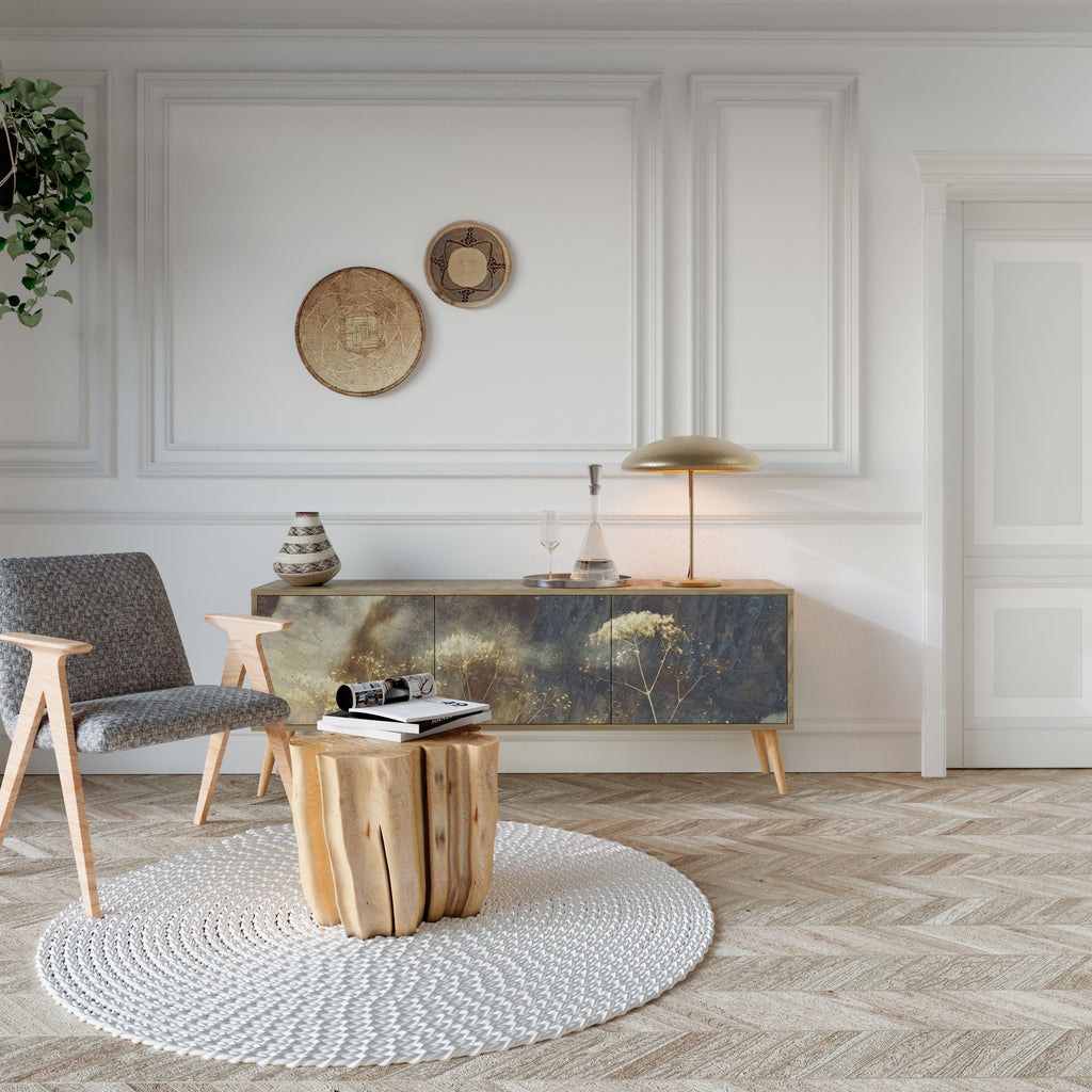 GENTLE POWER Mueble de TV de 3 Puertas