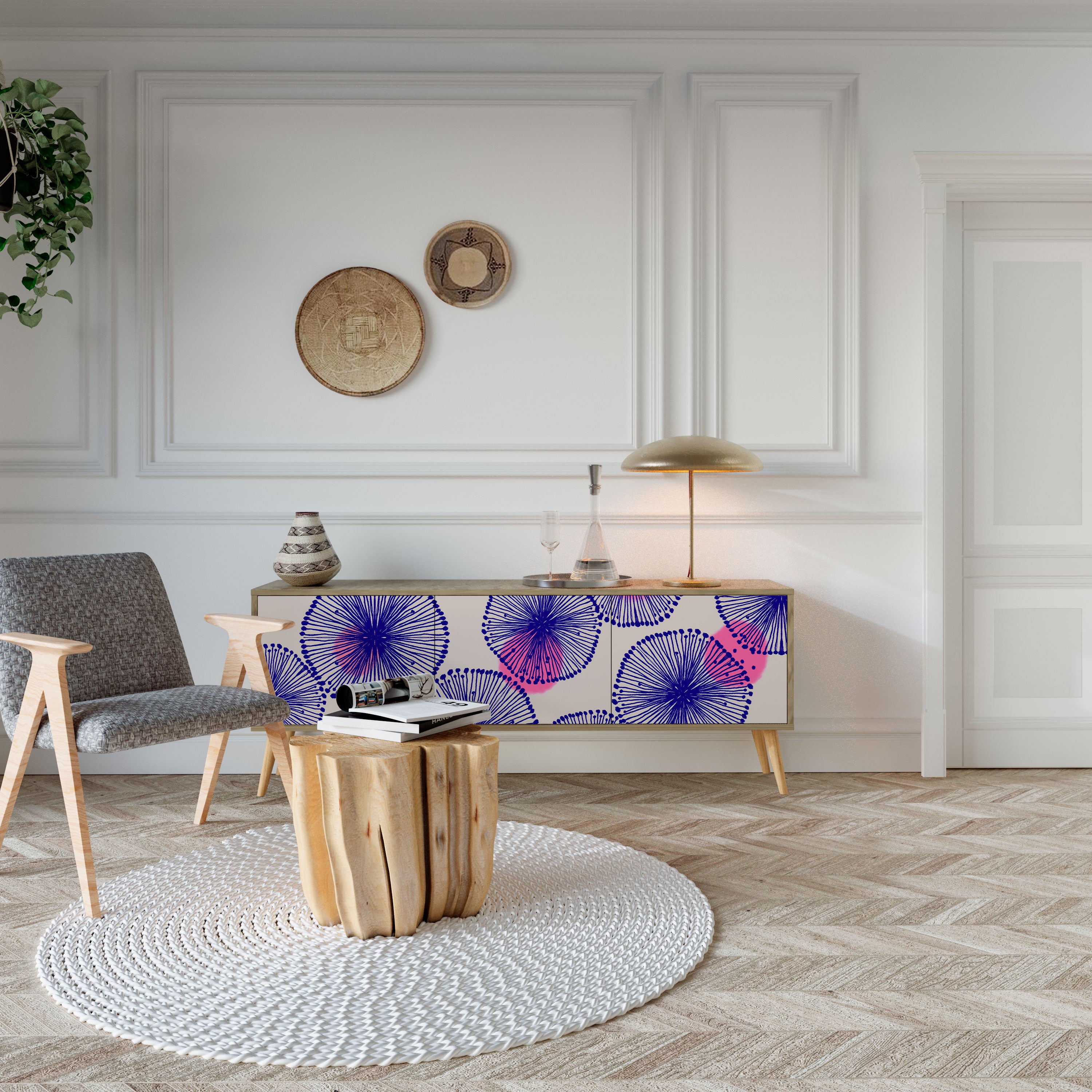 MAGIC NATURE 3-türiges TV-Lowboard