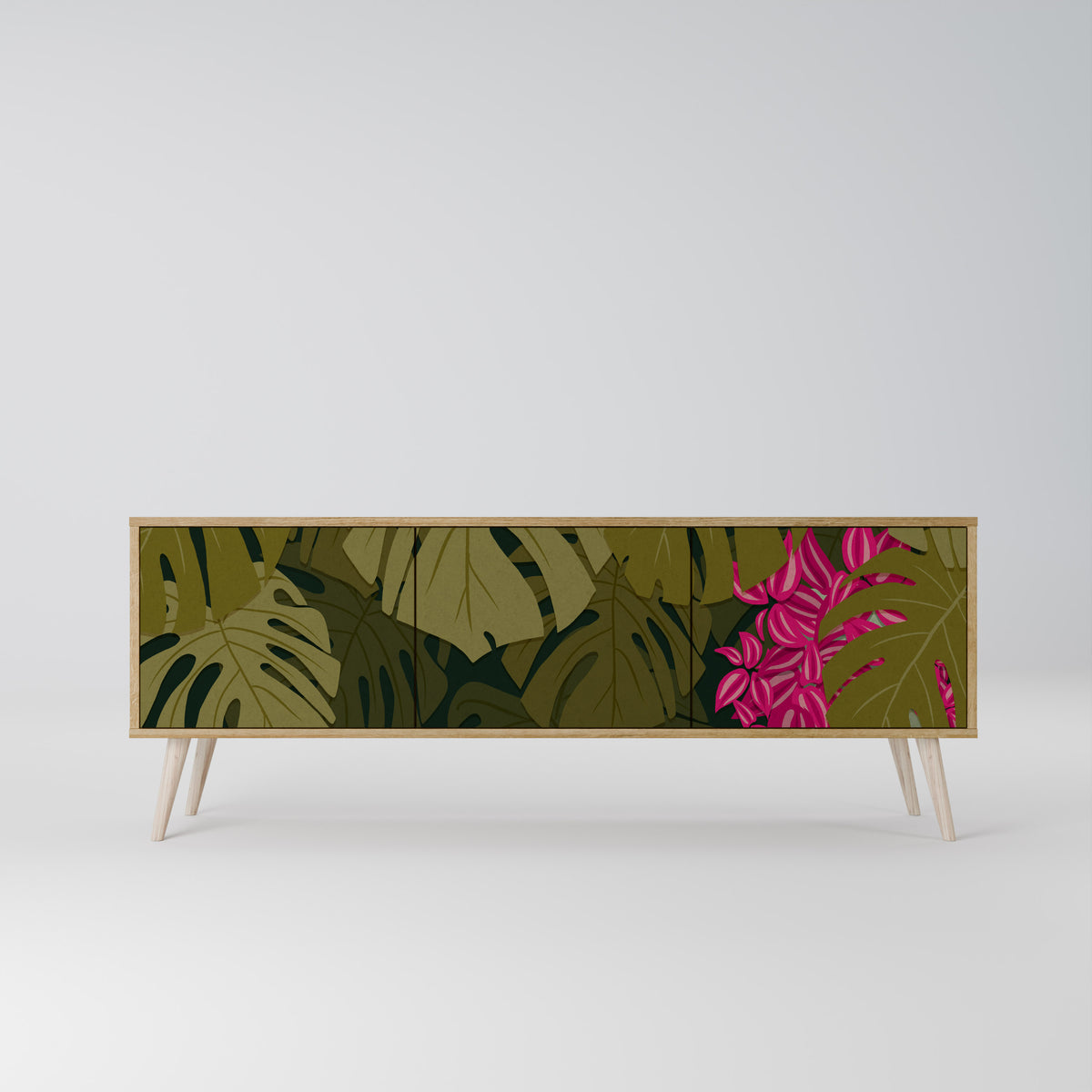 TROPICAL BEAUTY Έπιπλο τηλεόρασης 3-θυρών