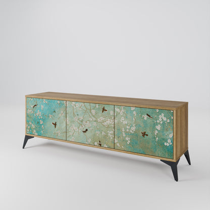 BLOOMING CHARM Mueble de TV de 3 Puertas