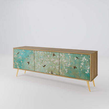 BLOOMING CHARM Mueble de TV de 3 Puertas