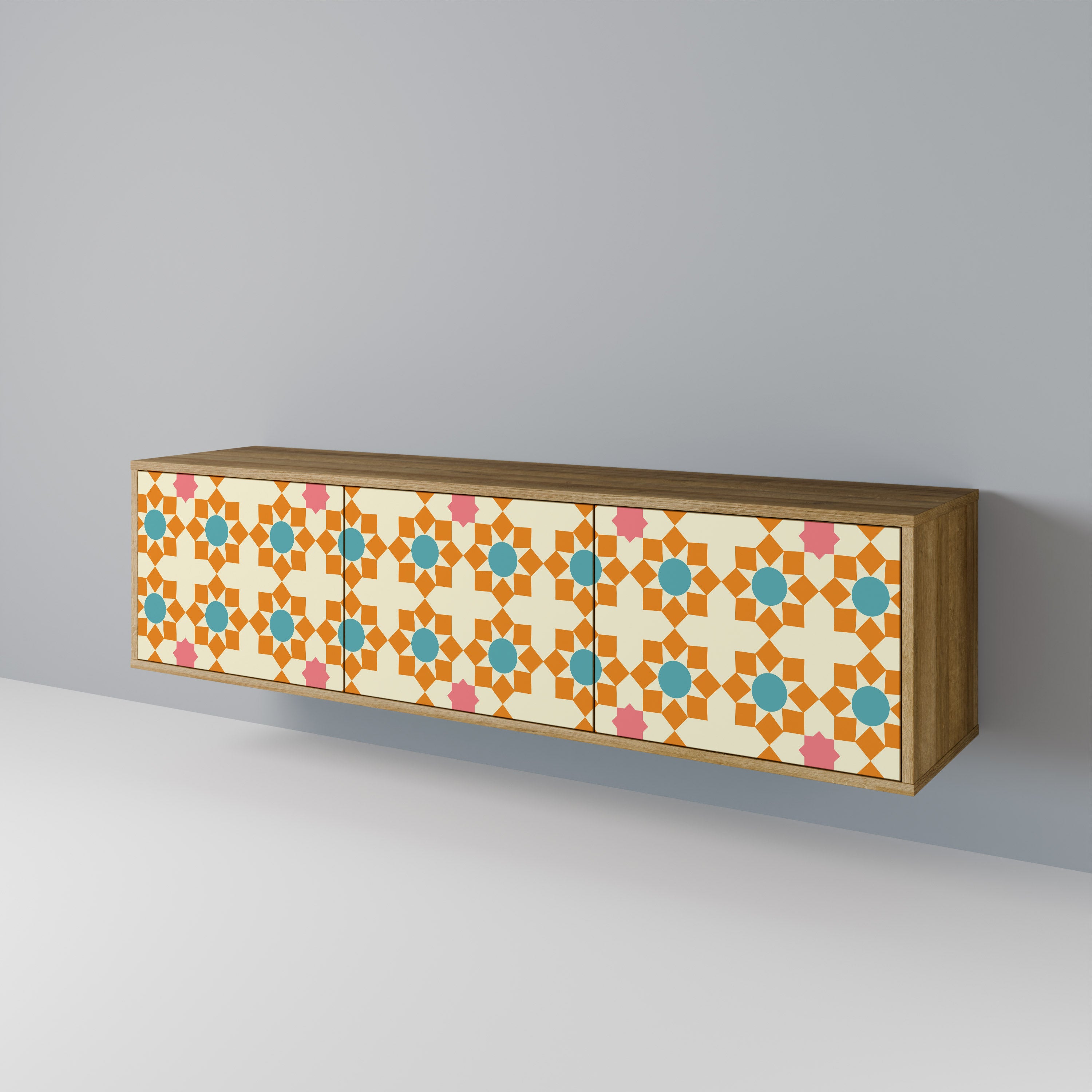 FLORAL DECOR 3-türiges TV-Lowboard