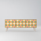 FLORAL DECOR Móvel de TV de 3 Portas