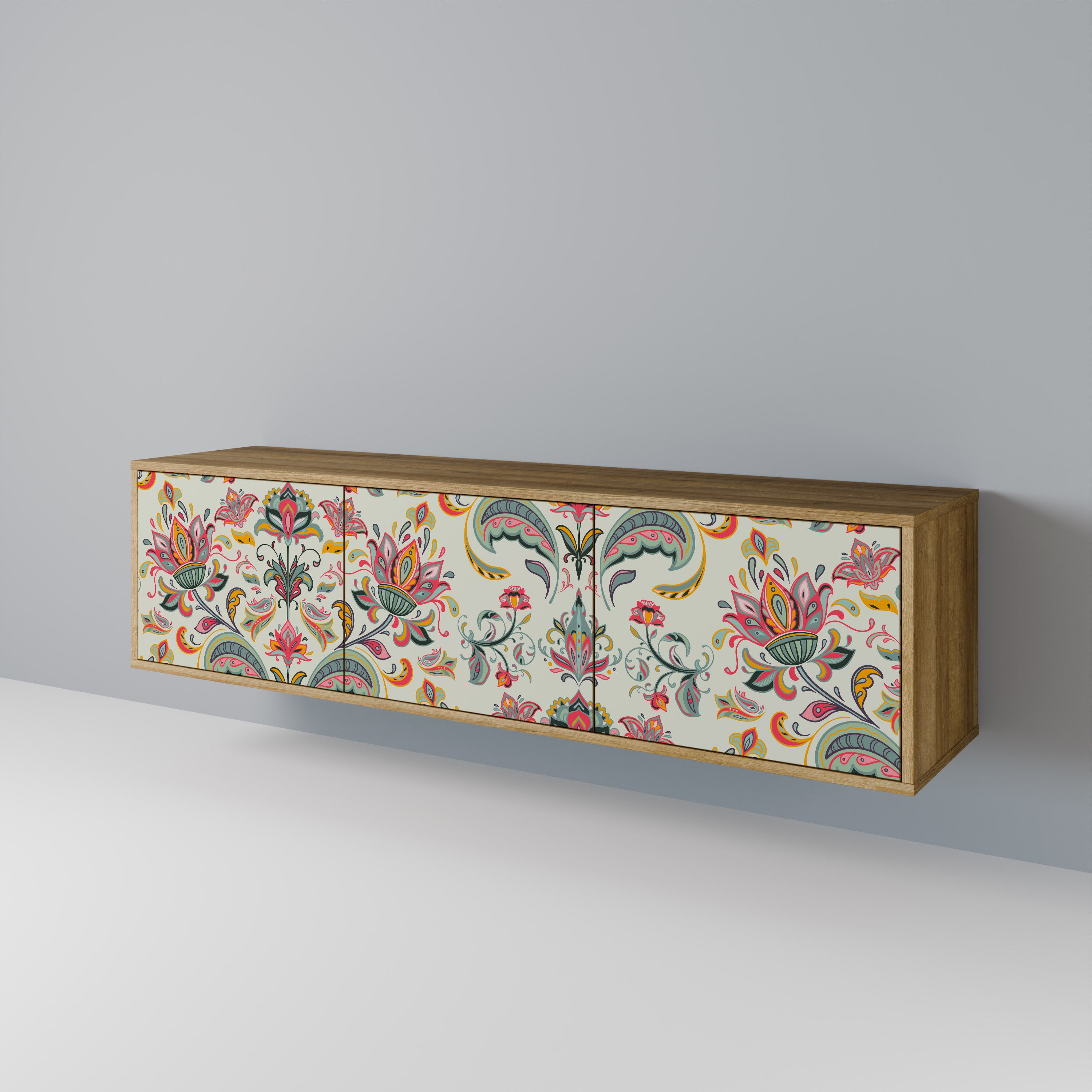 ORGANIC FOLKLORE 3-Door TV Cabinet