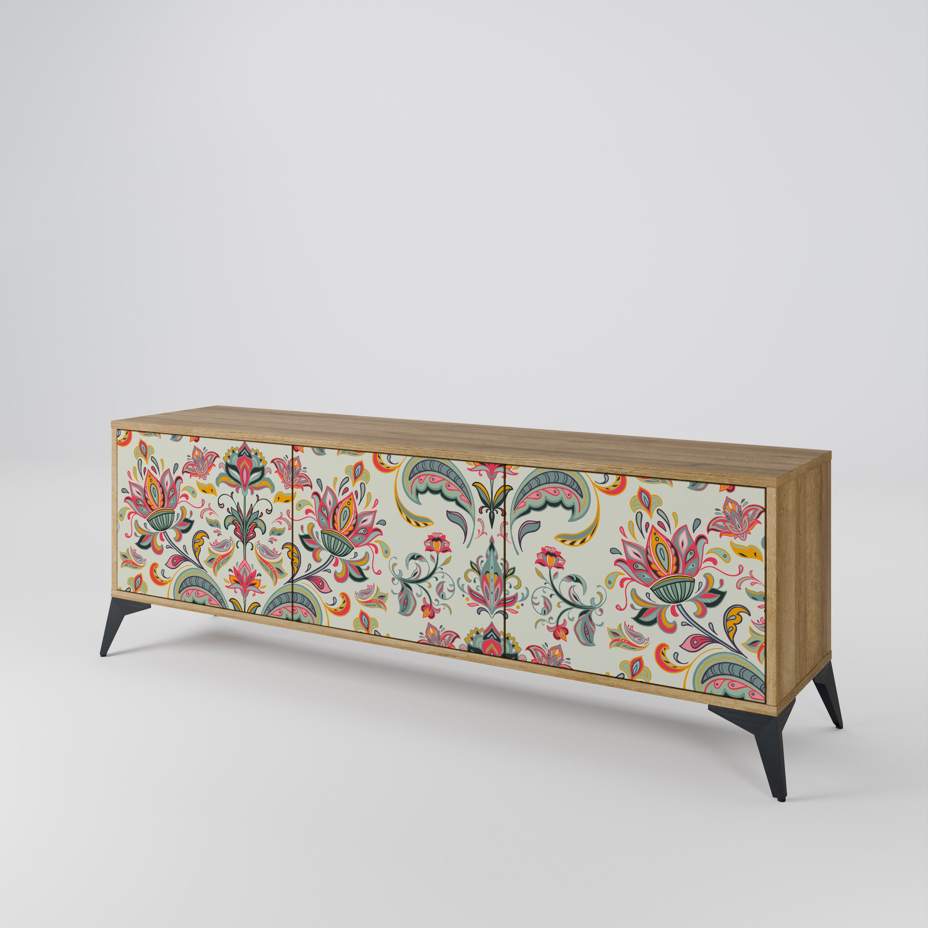 ORGANIC FOLKLORE 3-Door TV Cabinet