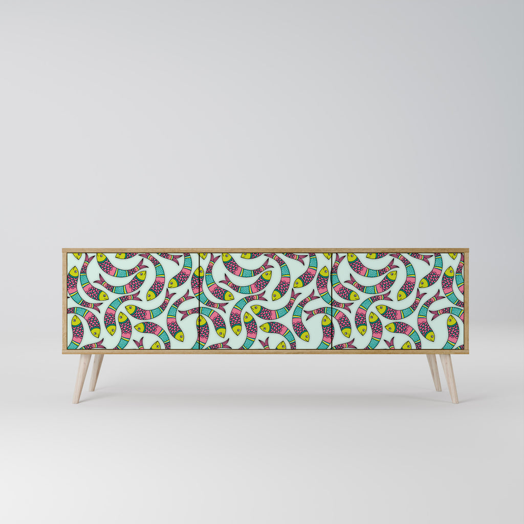 INDIAN FISH 3-türiges TV-Lowboard