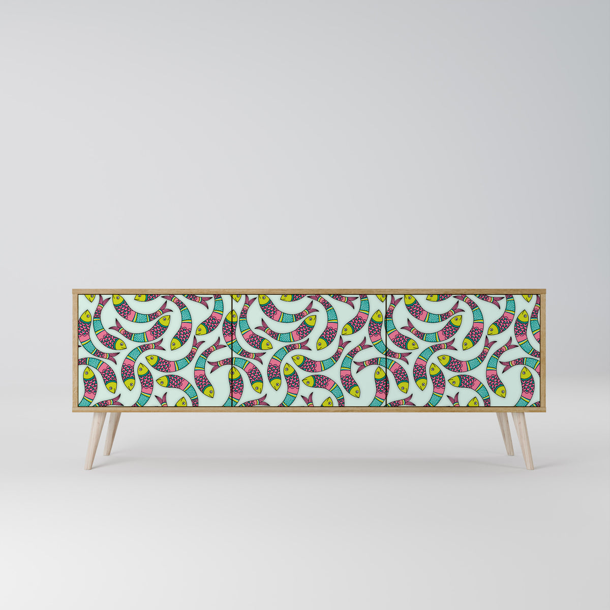 INDIAN FISH 3-türiges TV-Lowboard