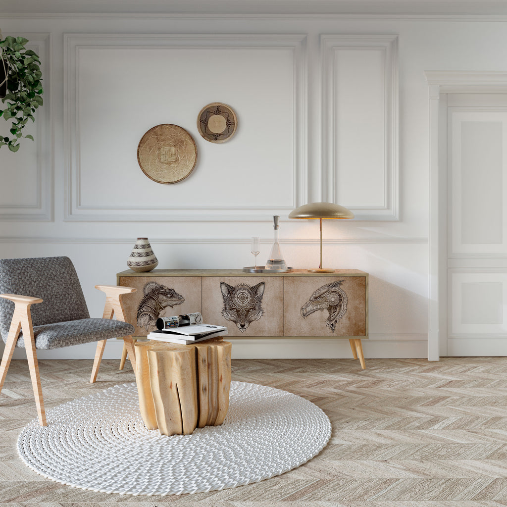 STEAMPUNK CLAN 3-türiges TV-Lowboard