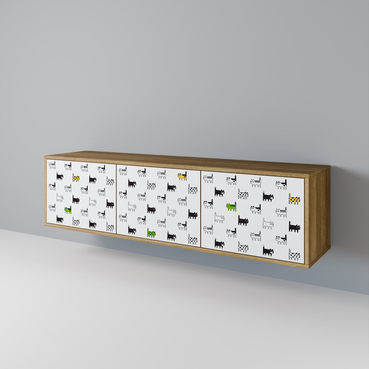 CATS COMPILATION 3-türiges TV-Lowboard