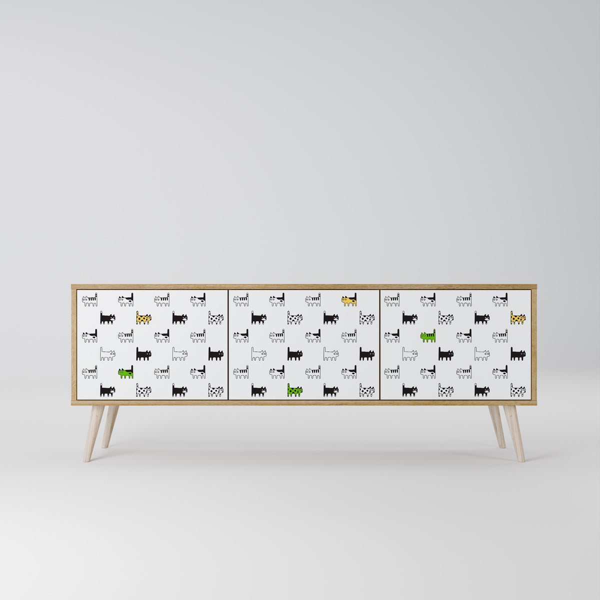 CATS COMPILATION 3-türiges TV-Lowboard