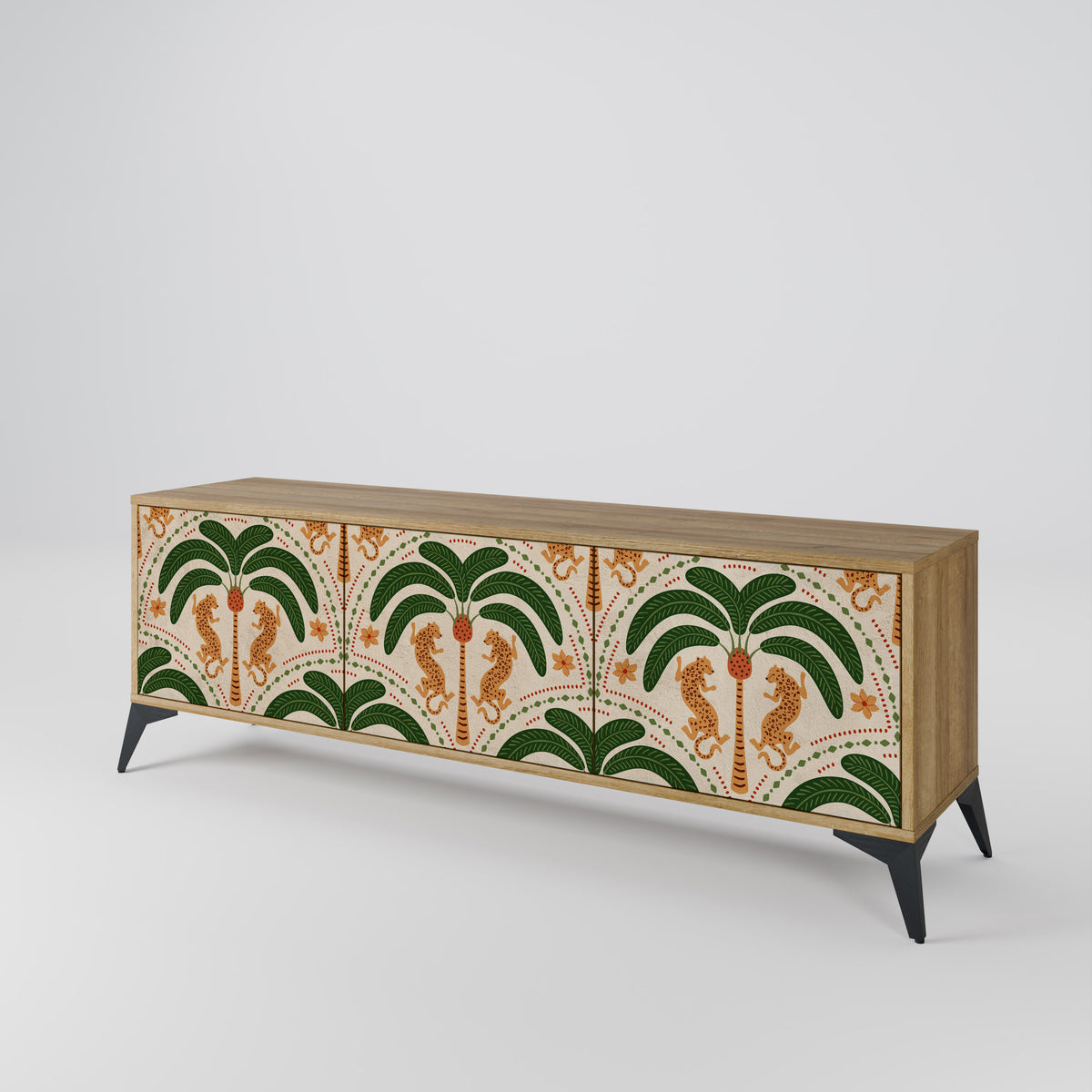 DANCING PREDATORS 3-türiges TV-Lowboard