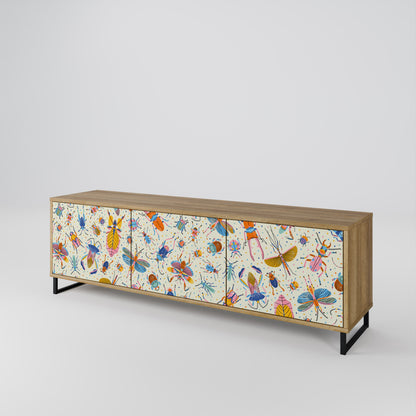 COLORFUL INSECTS Mueble de TV de 3 Puertas