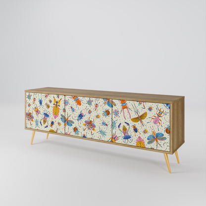 COLORFUL INSECTS Mueble de TV de 3 Puertas