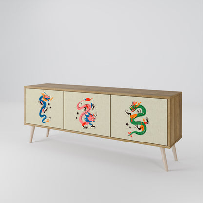 MYTHOLOGICAL CREATURES Mueble de TV de 3 Puertas