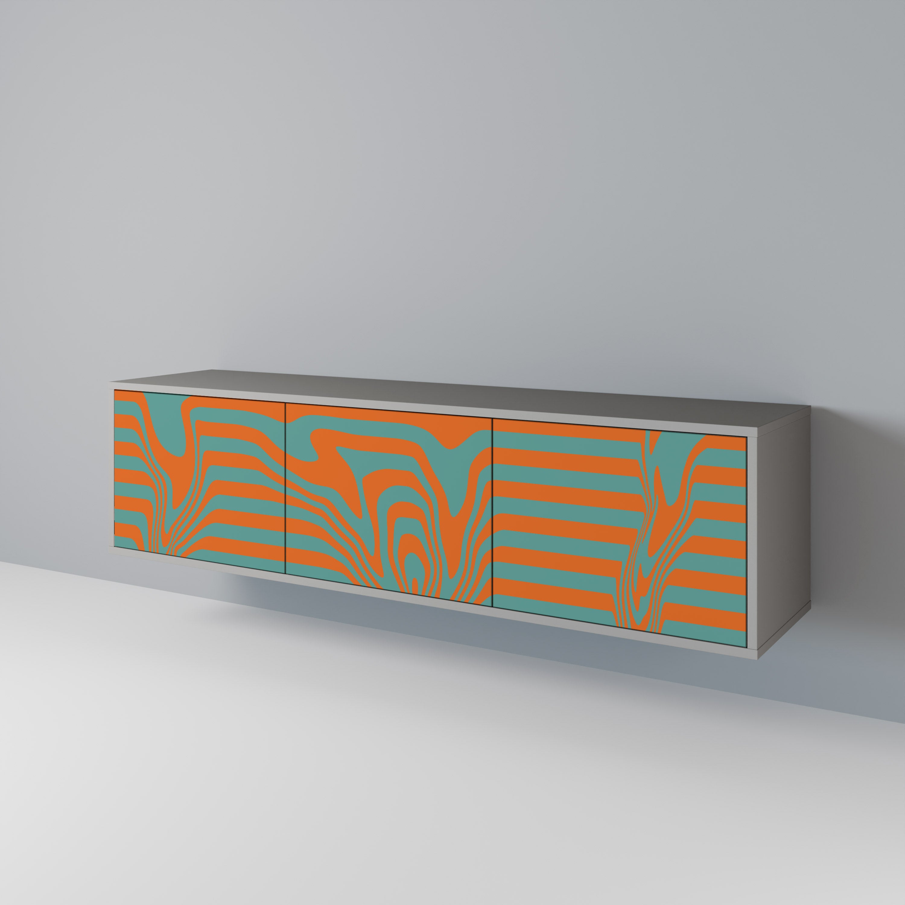 LINE COLLAPSE 3-Door TV Cabinet