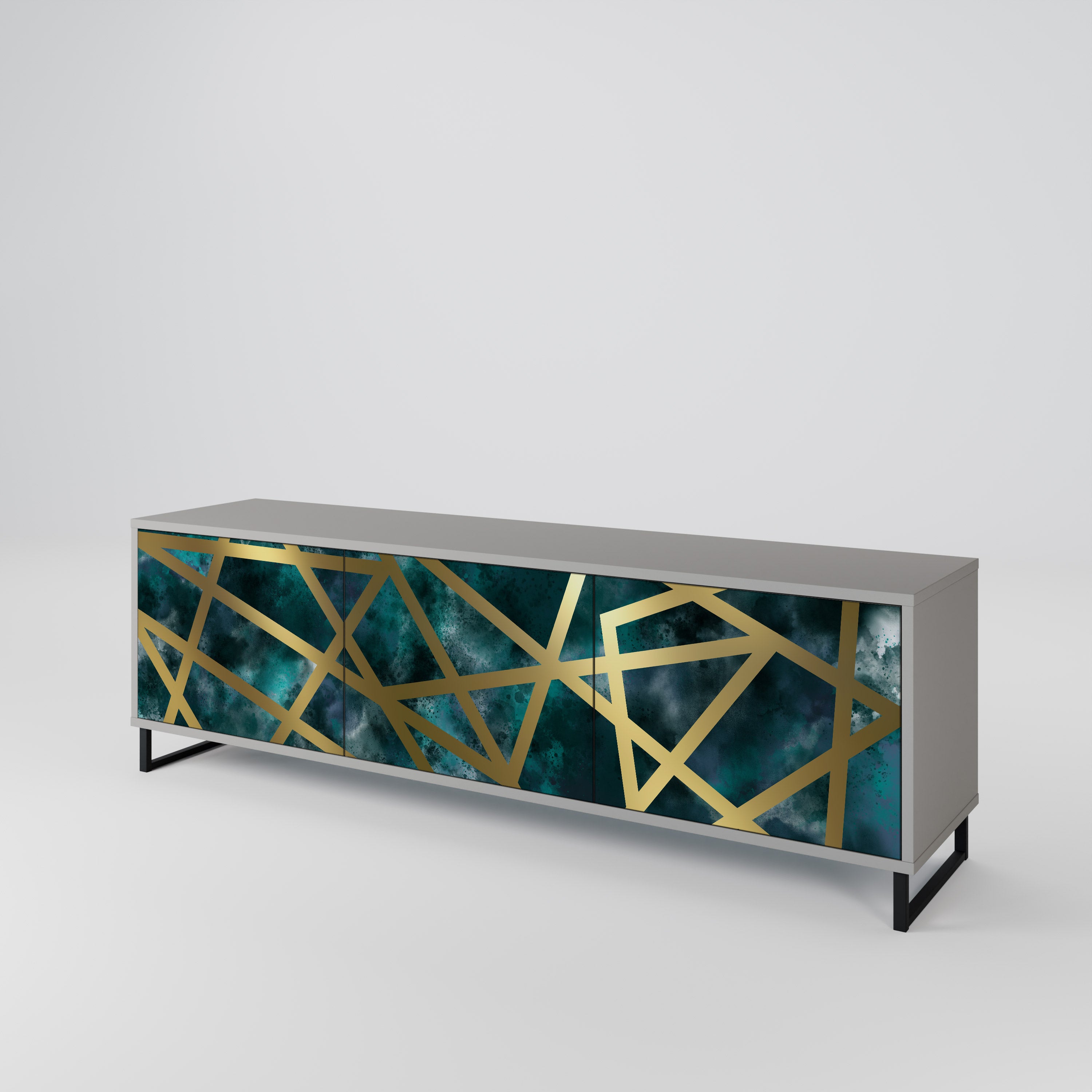 THE LABYRINTH OF GOLD 3-Door TV Cabinet