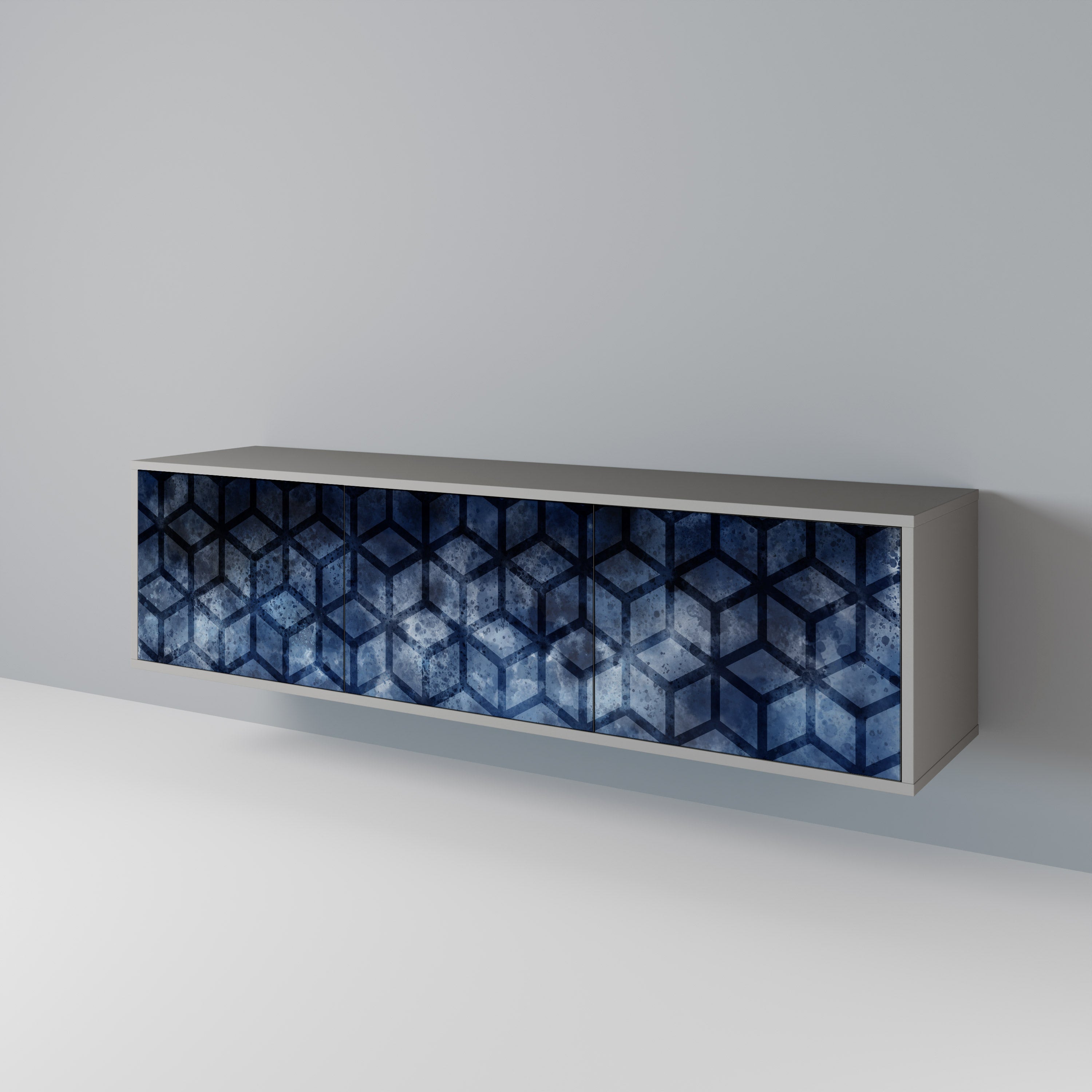 CUBIC MIST 3-Door TV Cabinet