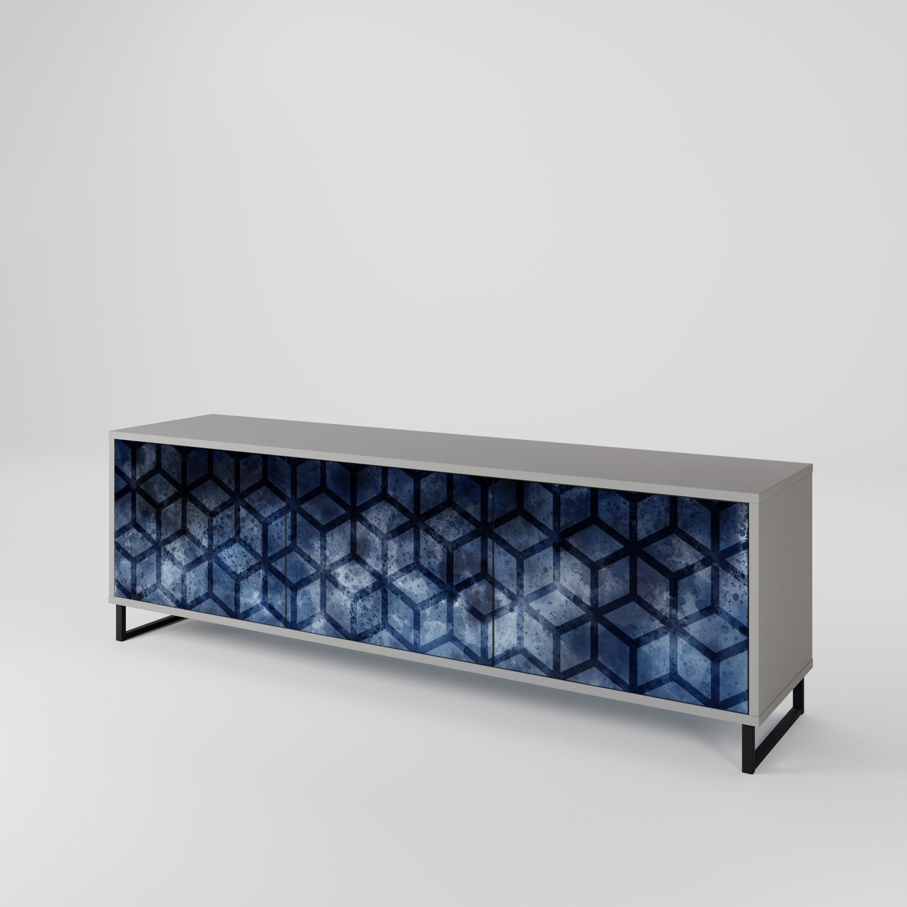 CUBIC MIST 3-Door TV Cabinet
