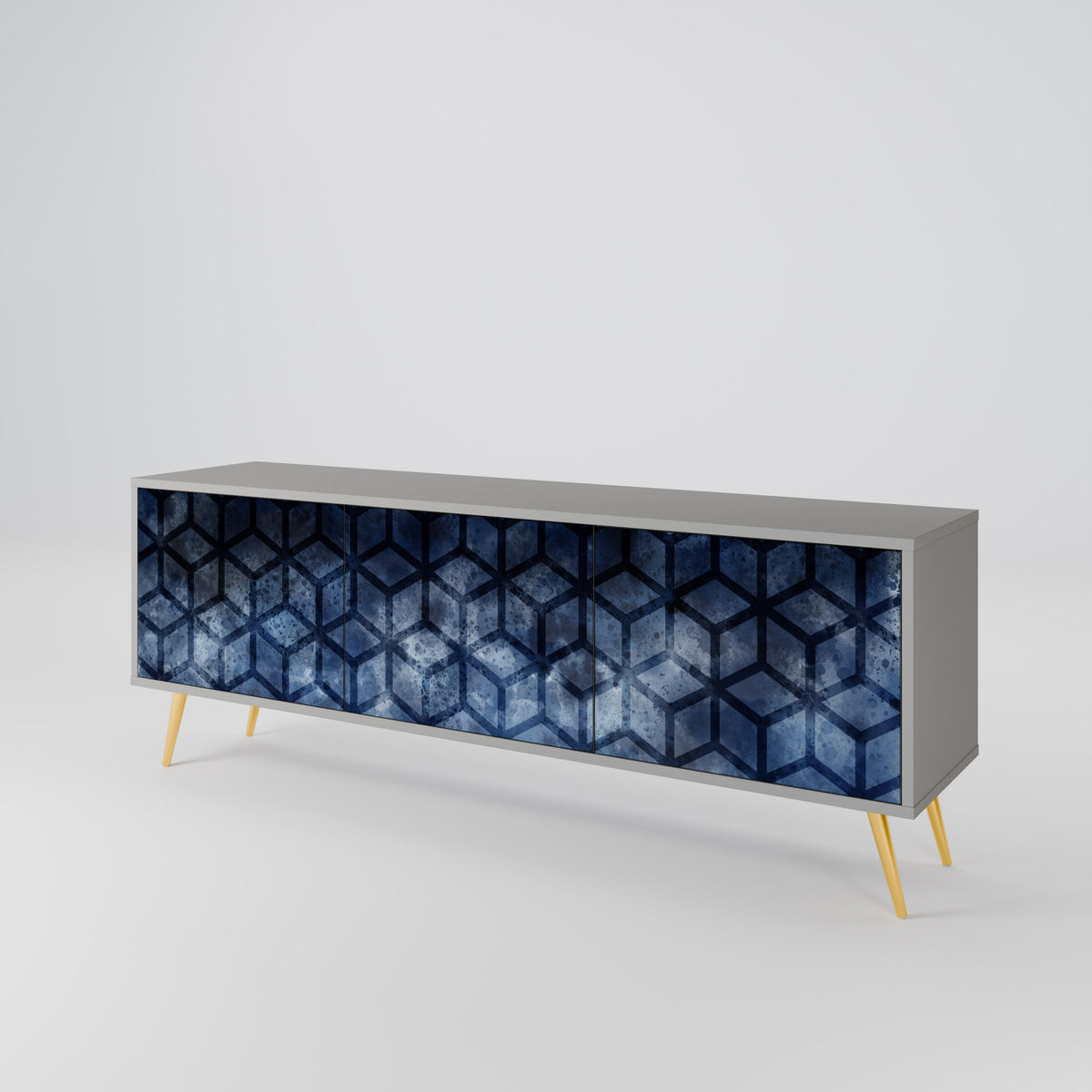 CUBIC MIST Móvel de TV de 3 Portas