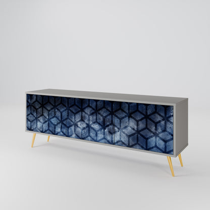 CUBIC MIST Móvel de TV de 3 Portas