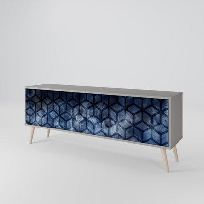 CUBIC MIST Móvel de TV de 3 Portas