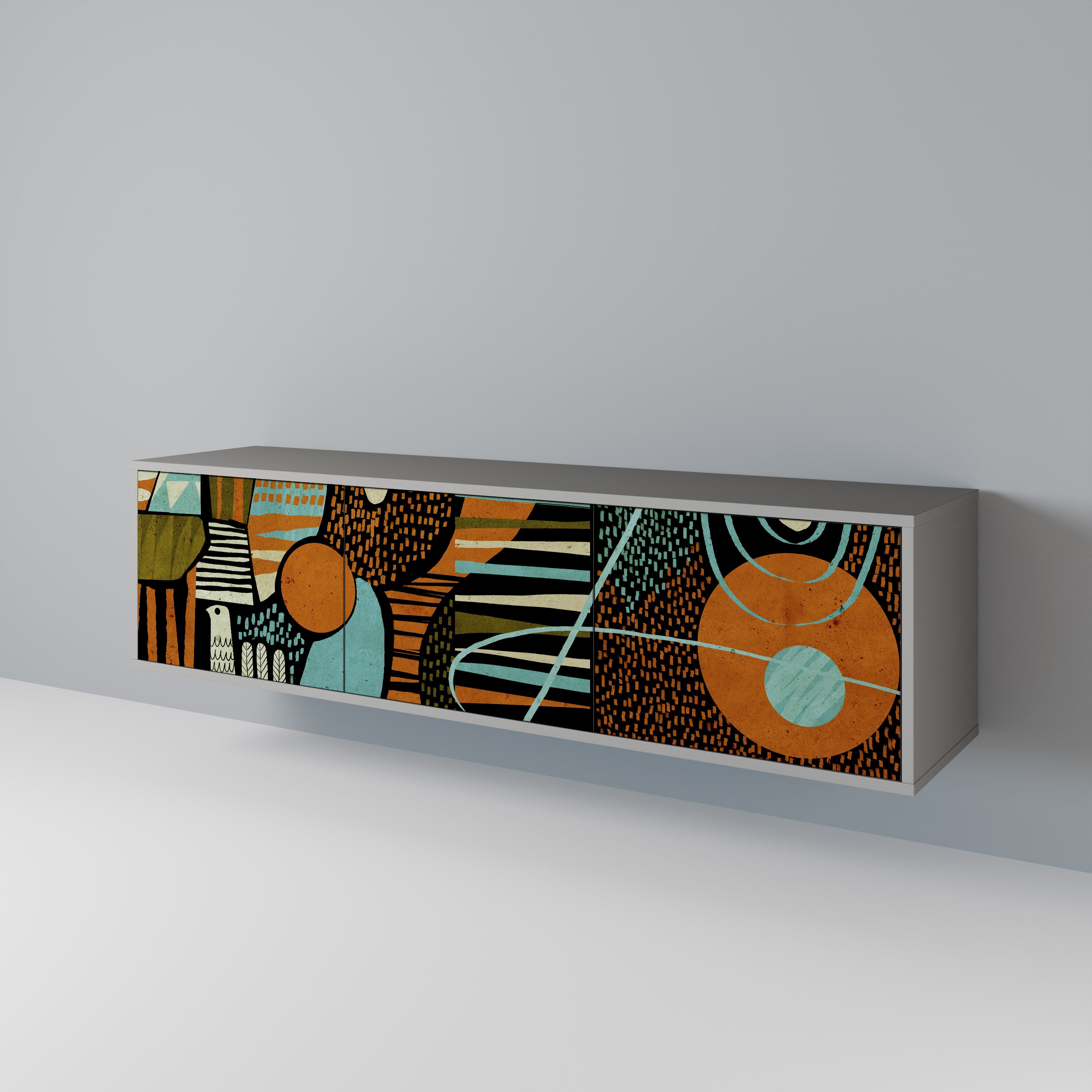 GEODE GLIMMER 3-Door TV Cabinet