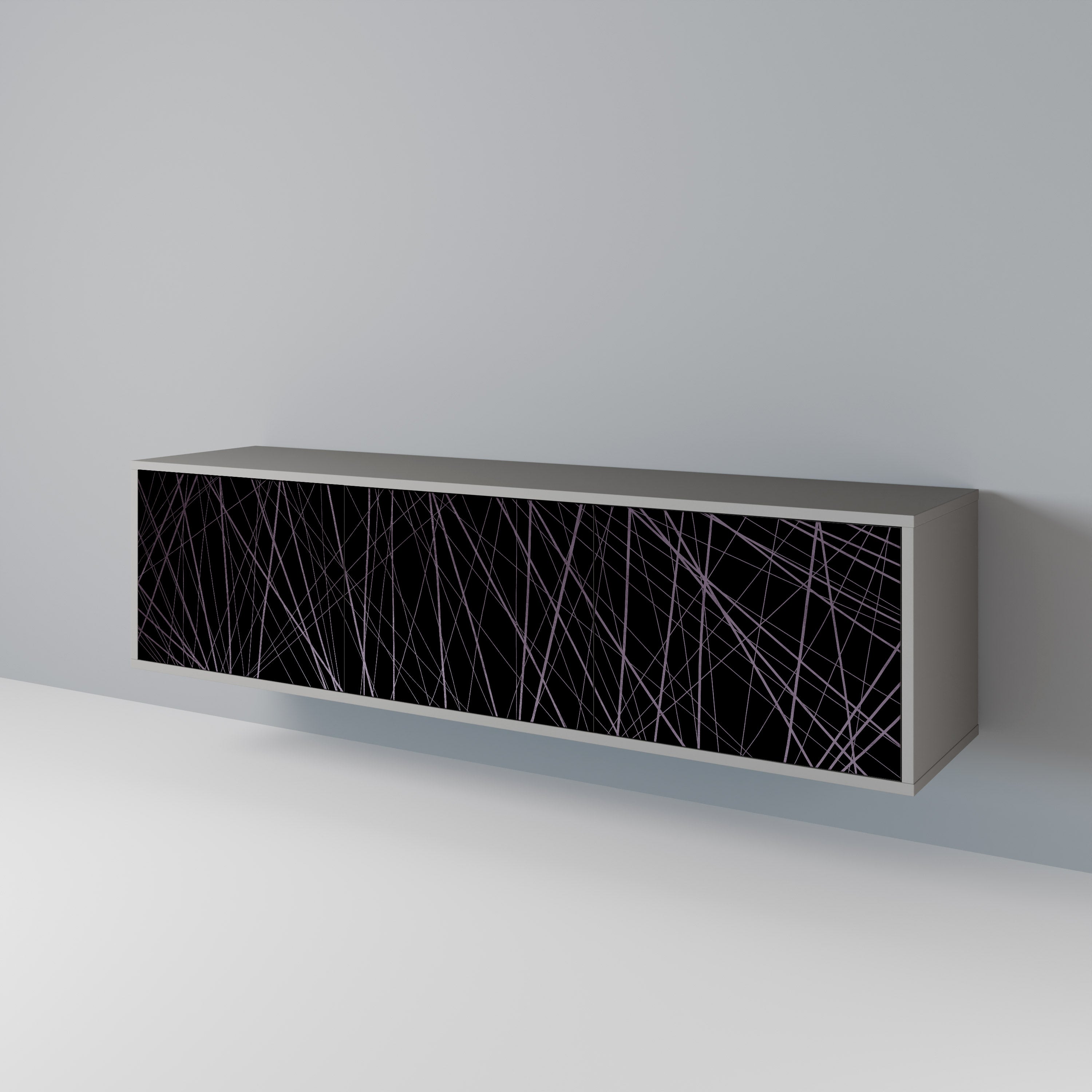 SHIMMER SPIDERGRAM 3-Door TV Cabinet