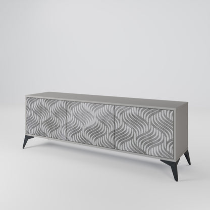 CONCRETE MOVEMENT 3-Door TV Cabinet