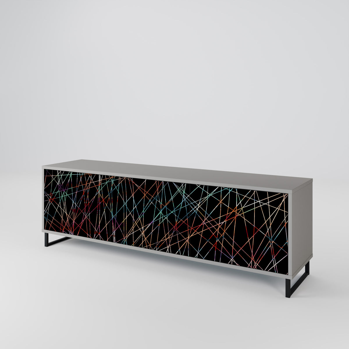 LUMINOUS SNARE Třídveřový TV stolek