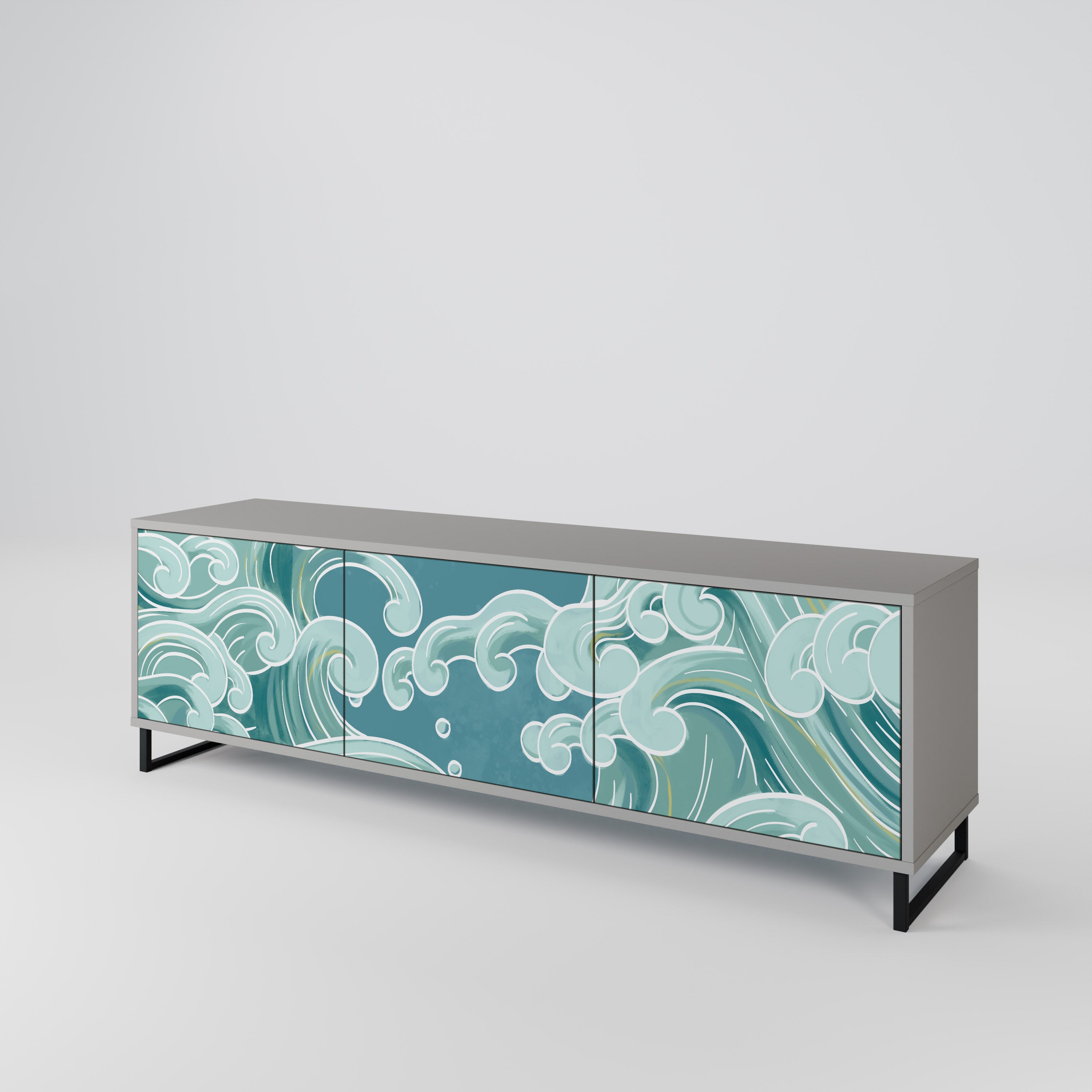 ASIAN SWAY 3-Door TV Cabinet