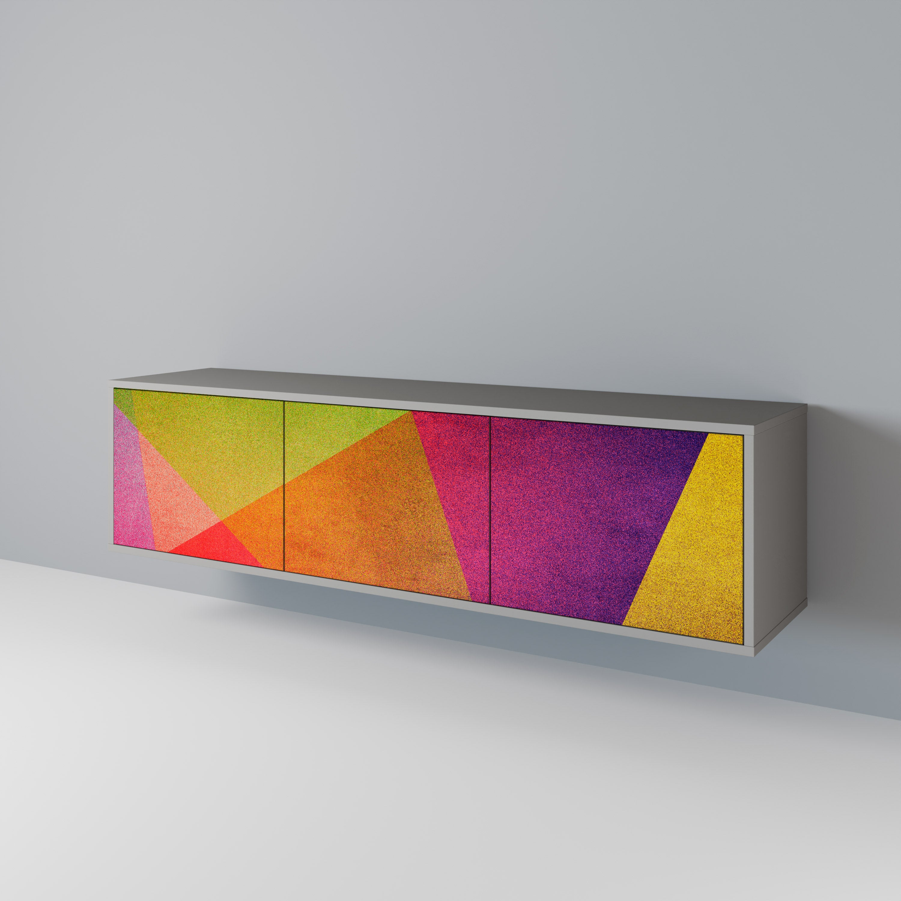 VIVID GEOMETRY TV-bänk med 3 dörrar