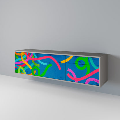 STREAMER TANGLE Móvel de TV de 3 Portas