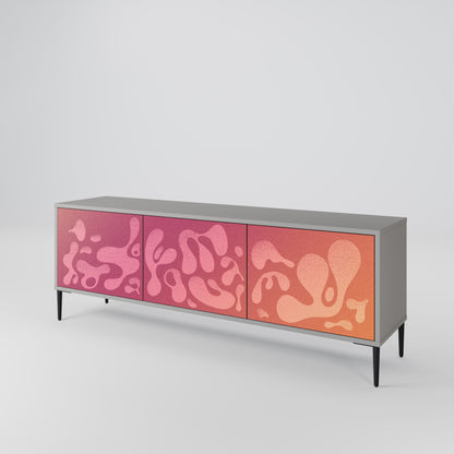 IRREGULAR PINK Mueble de TV de 3 Puertas